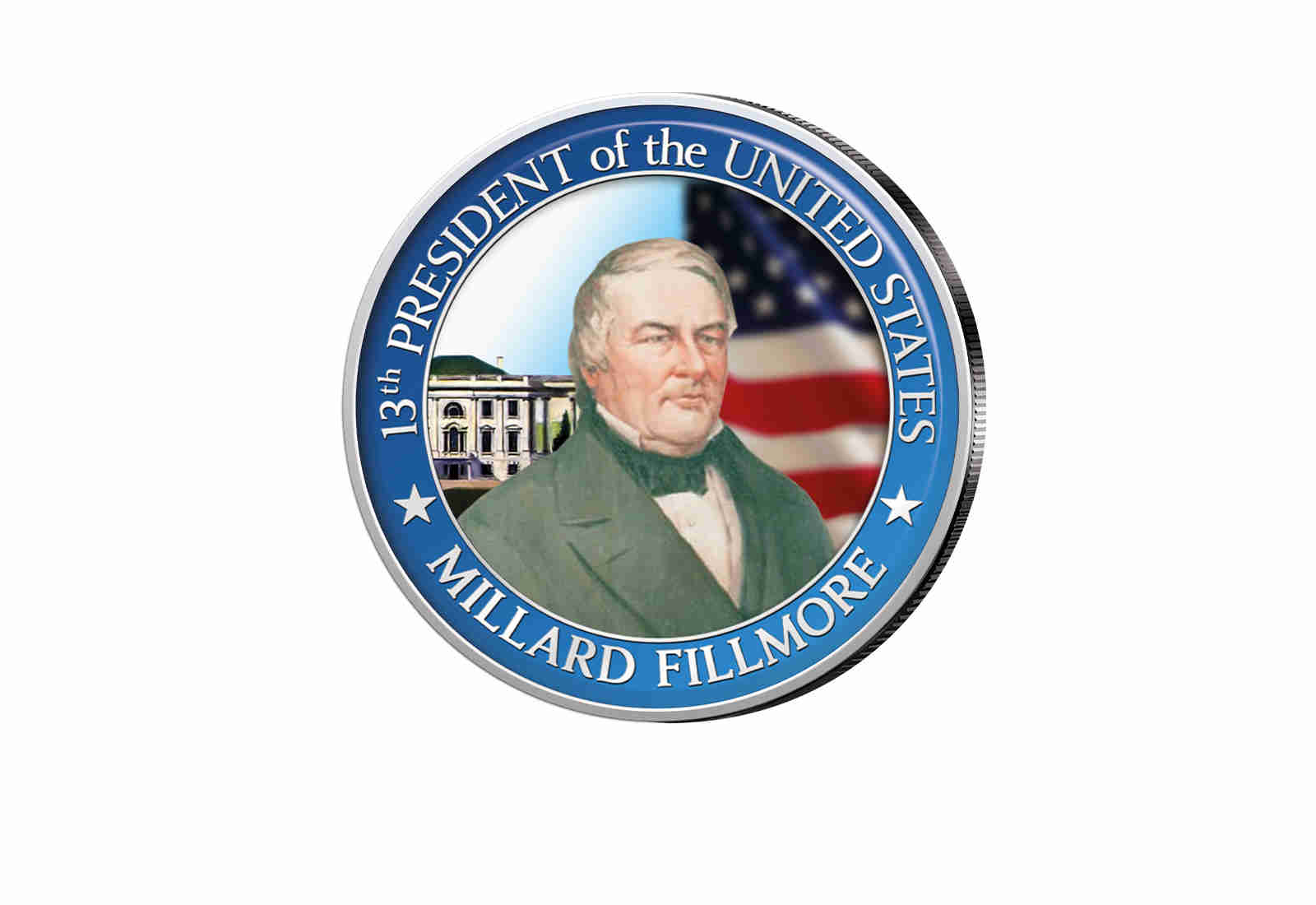 ½ Kennedy-Dollar USA mit Farbapplikation Millard Fillmore Serie: Presidents of the US