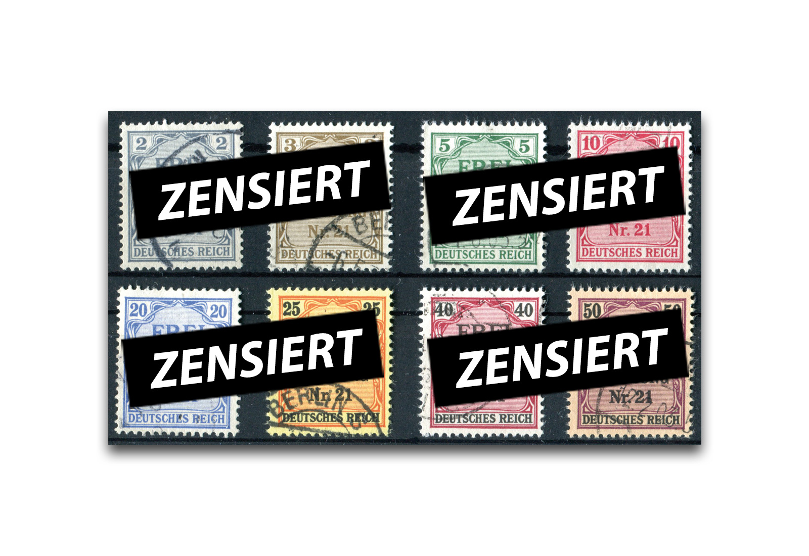 Deutsches Reich Michel-Nr. D 1/8 gestempelt