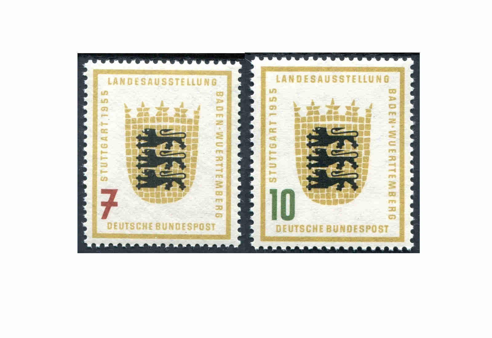 Briefmarken BRD Landesausstellung 1955 Michel-Nr. 212-213 postfrisch