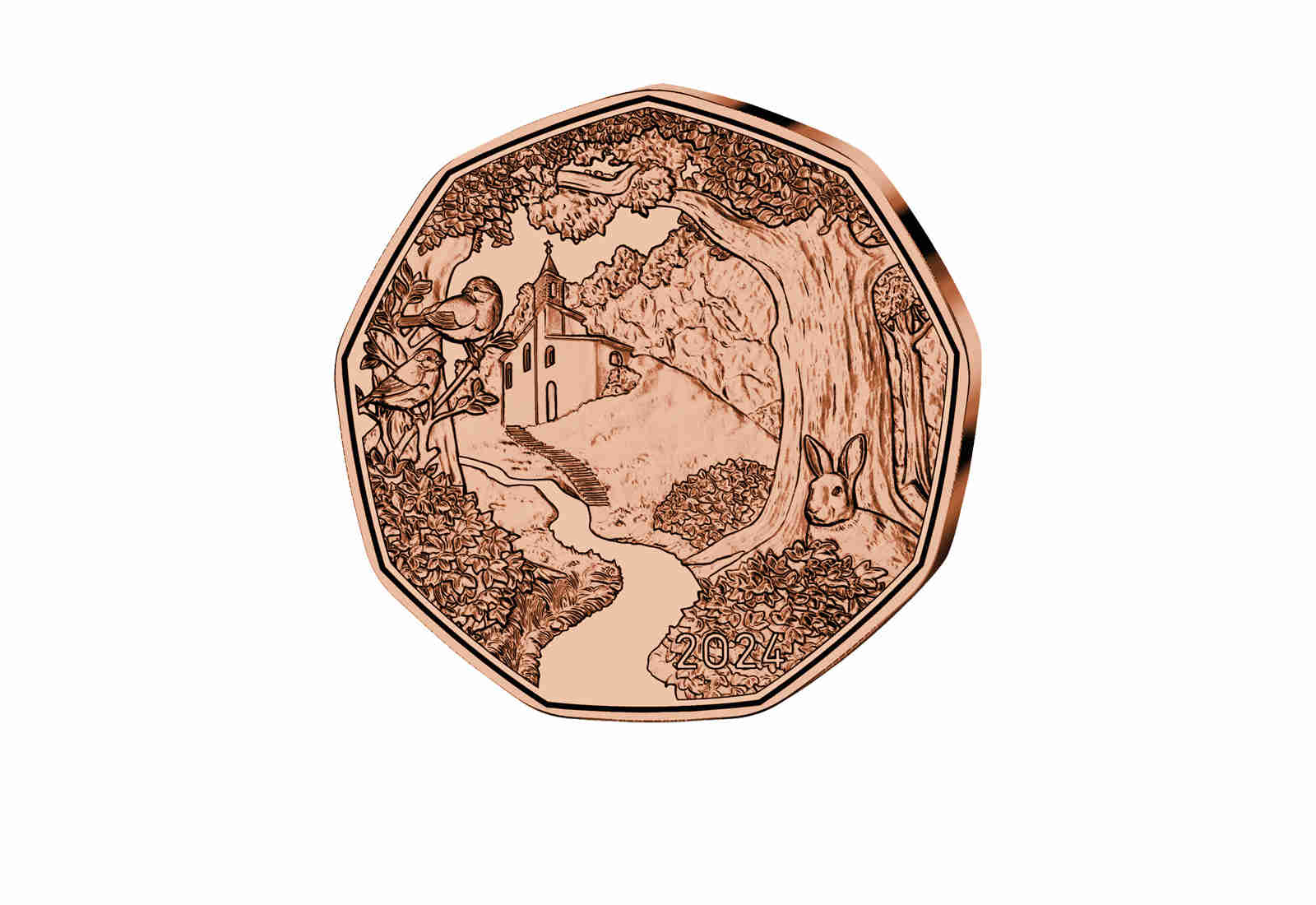 5 Euro Kupfer 2024 Österreich Auf dem Weg bfr.