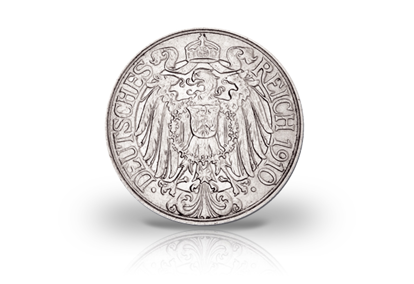 25 Pfennig 1909-1912 Deutsches Kaiserreich Großer Adler Jaeger-Nr. 18