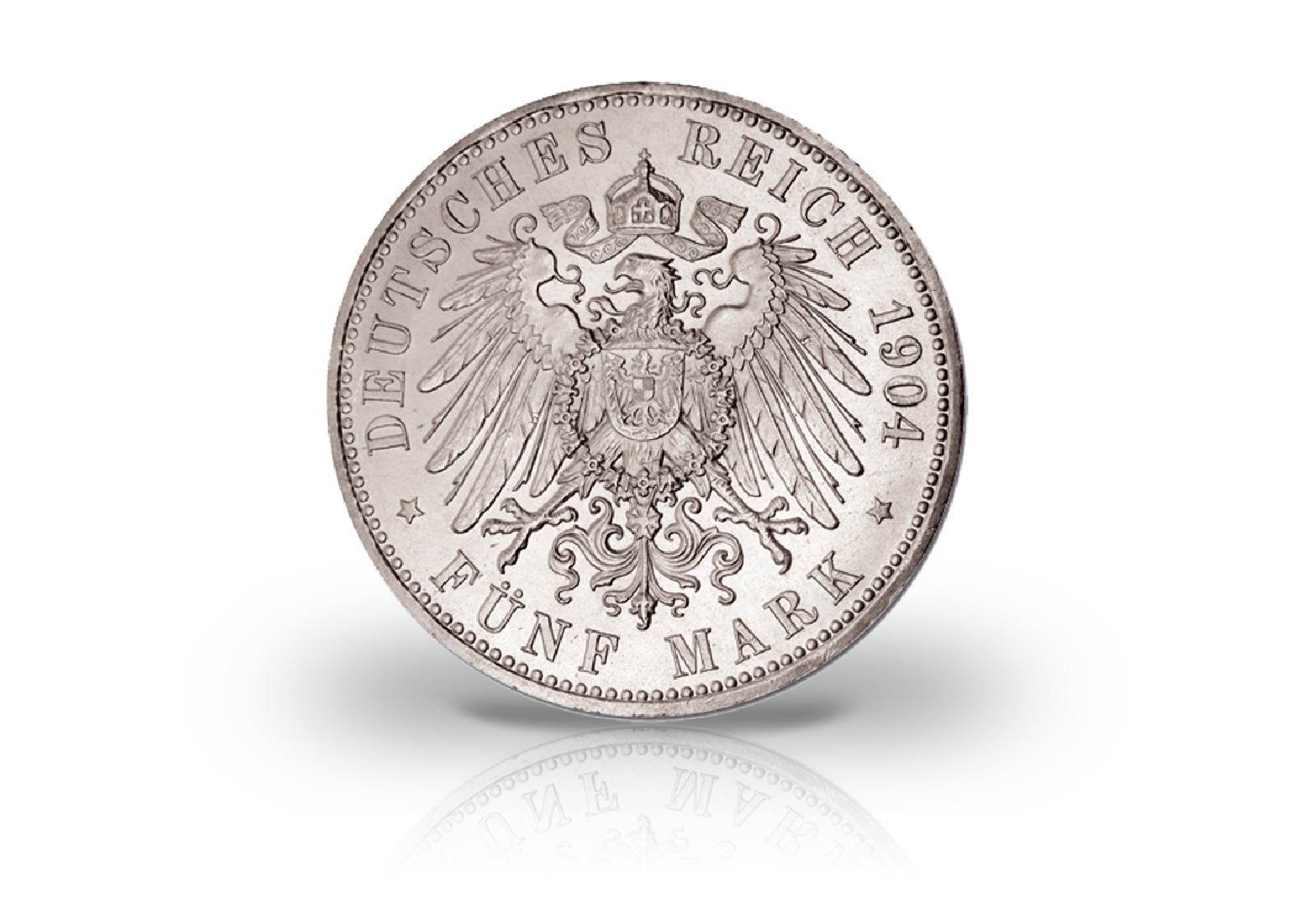 5 Mark 1904-1913 Deutsches Kaiserreich Lübeck Wappen Jaeger-Nr. 83