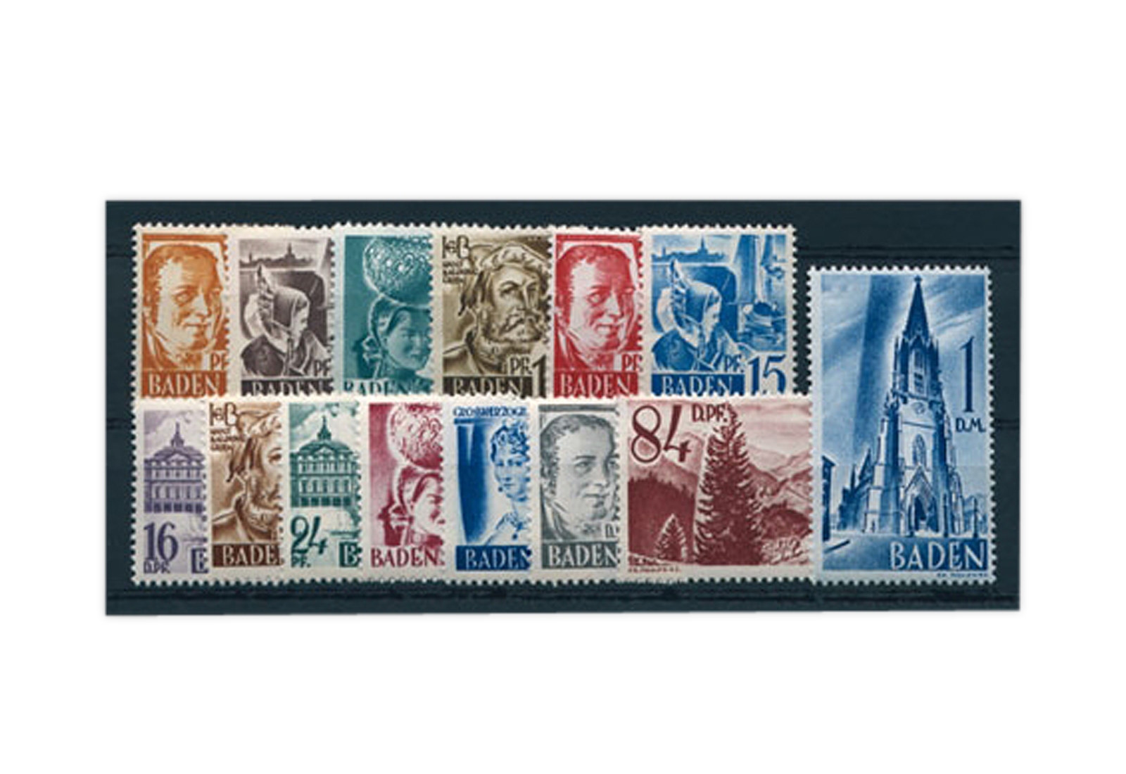 Baden Mi.Nr. 14/27 gestempelt