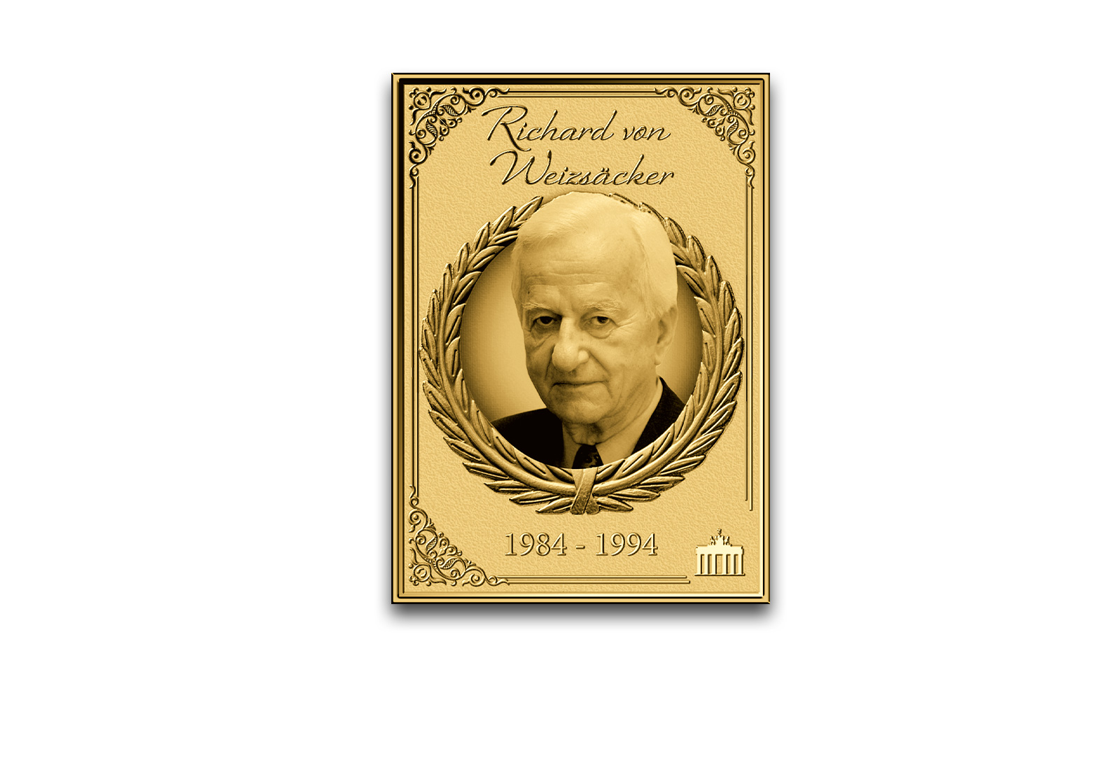 Goldmünzbarren Bundespräsident Richard von Weizsäcker 999/1000 Gold