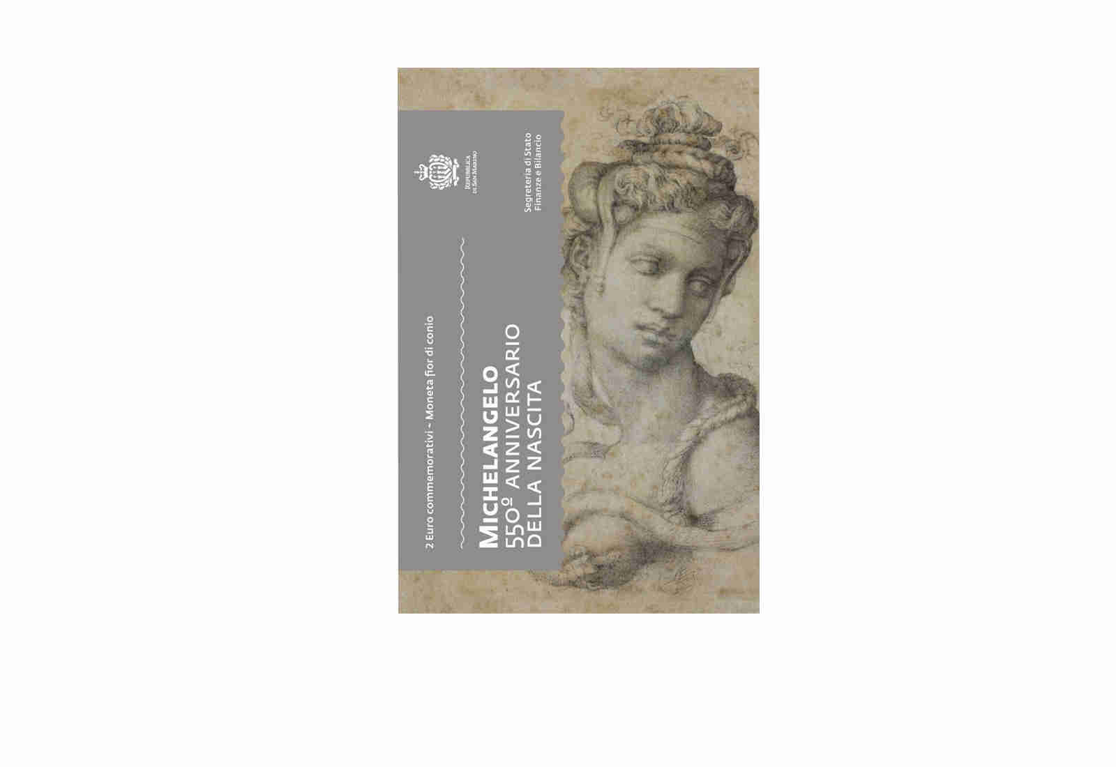 2 Euro 2025 San Marino 550. Geburtstag Michelangelo st