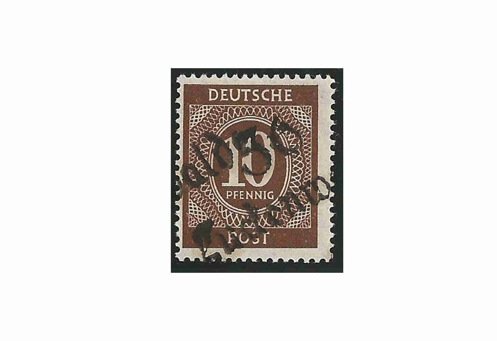 SBZ Bezirkshandstempel - Ziffernausgaben 1948 Michel Nr. I e postfrisch geprüft