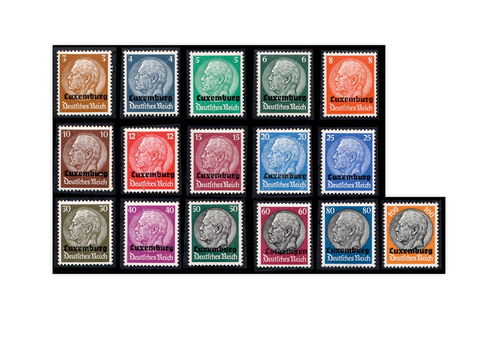 Luxemburg Mi.Nr. 1/16 postfrisch Deutsche Besetzung