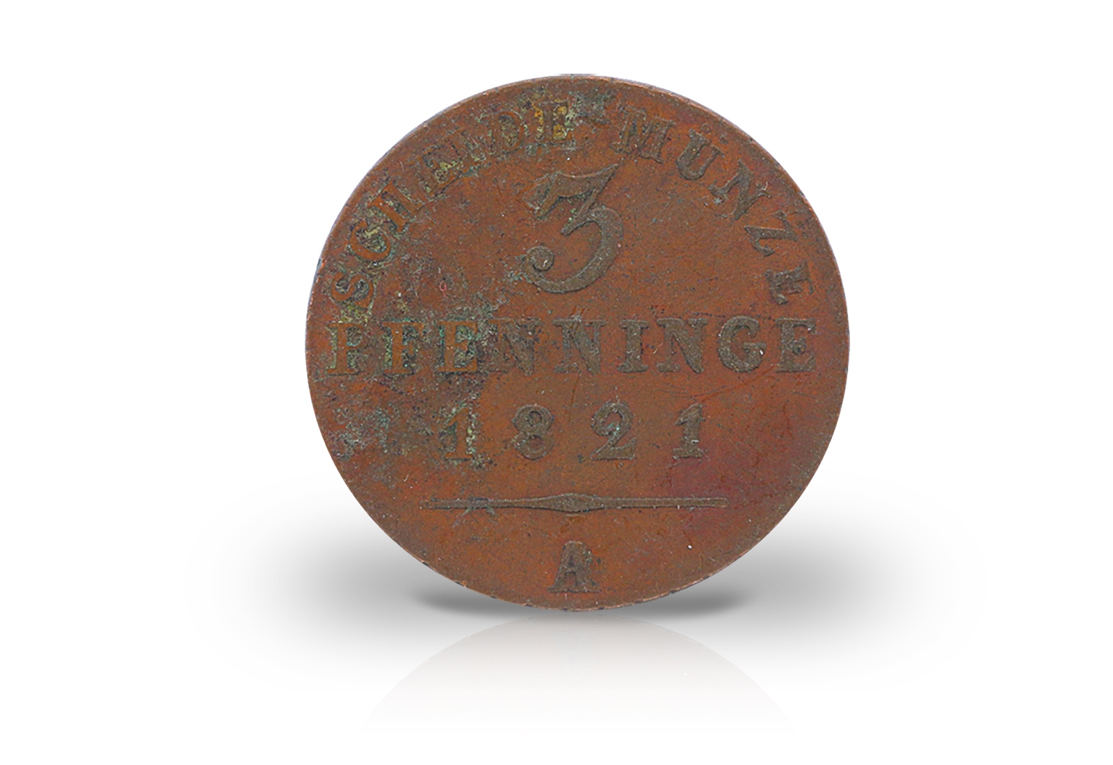 3 Pfennig 1821-1839 Preußen Wappenschild AKS 34