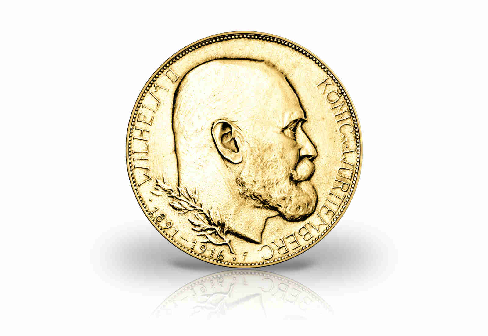 3 Mark 1916 Kaiserreich Regierungsjubiläum Württemberg