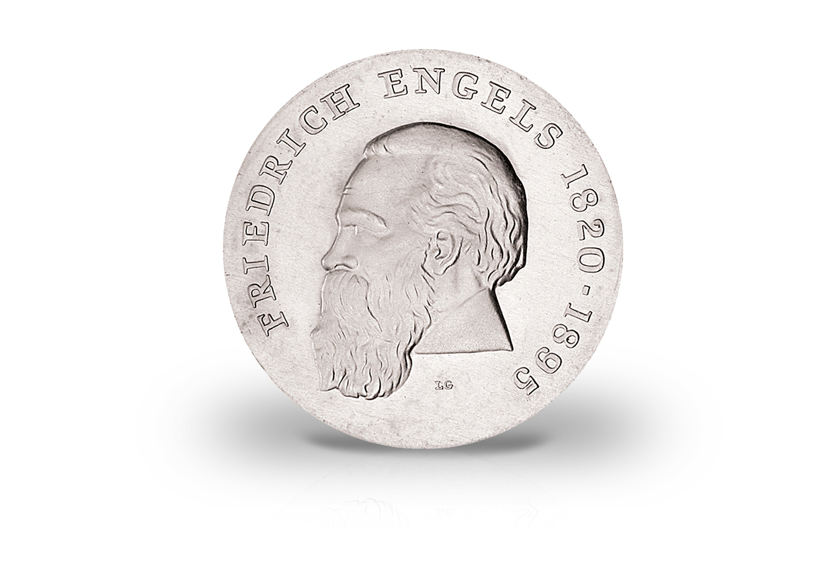 20 Mark Gedenkmünze 1970 DDR Friedrich Engels Jaeger-Nr. 1529