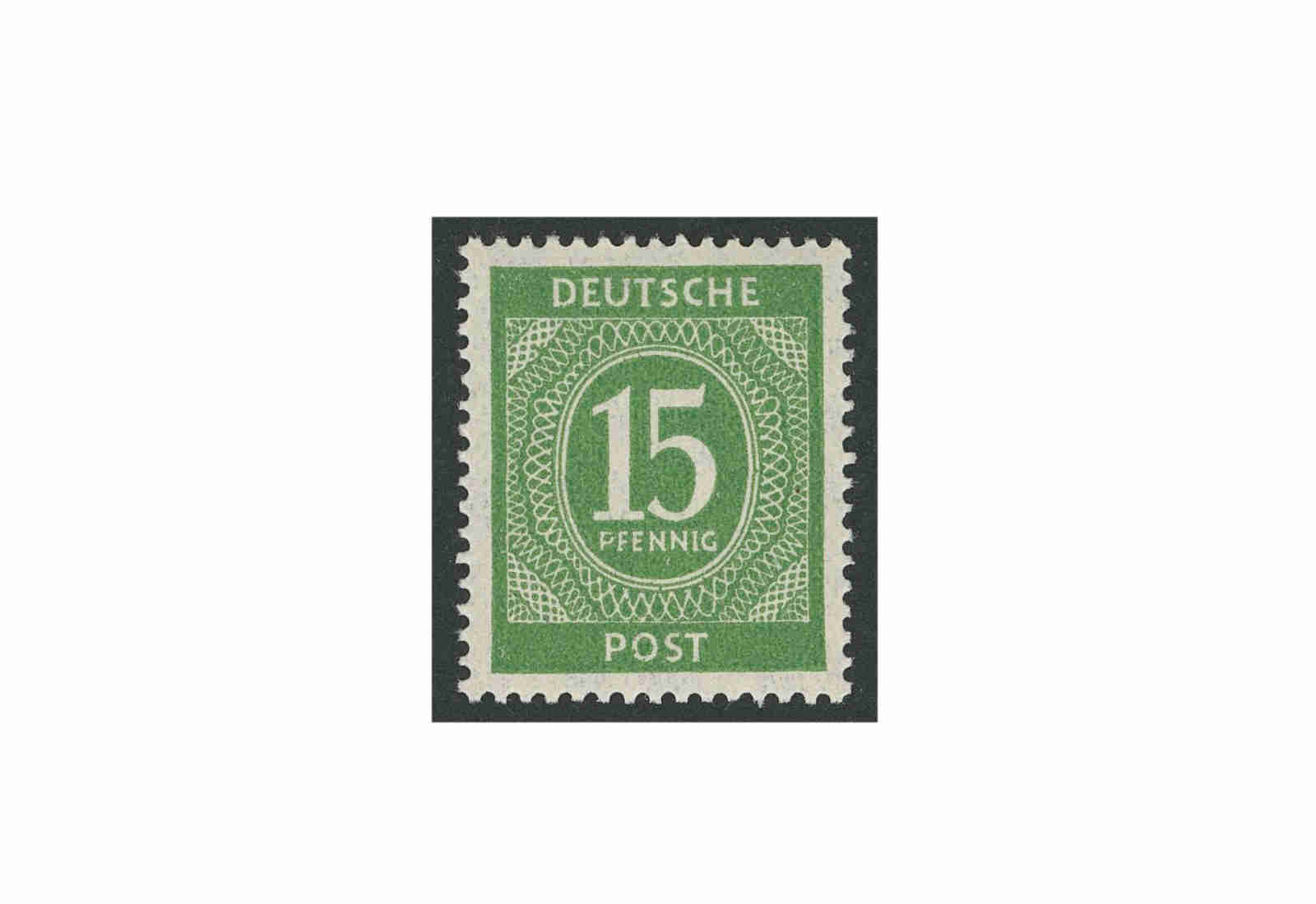 Briefmarke Alliierte Besetzung Kontrollrat I 1946 Michel-Nr. 922 f postfrisch