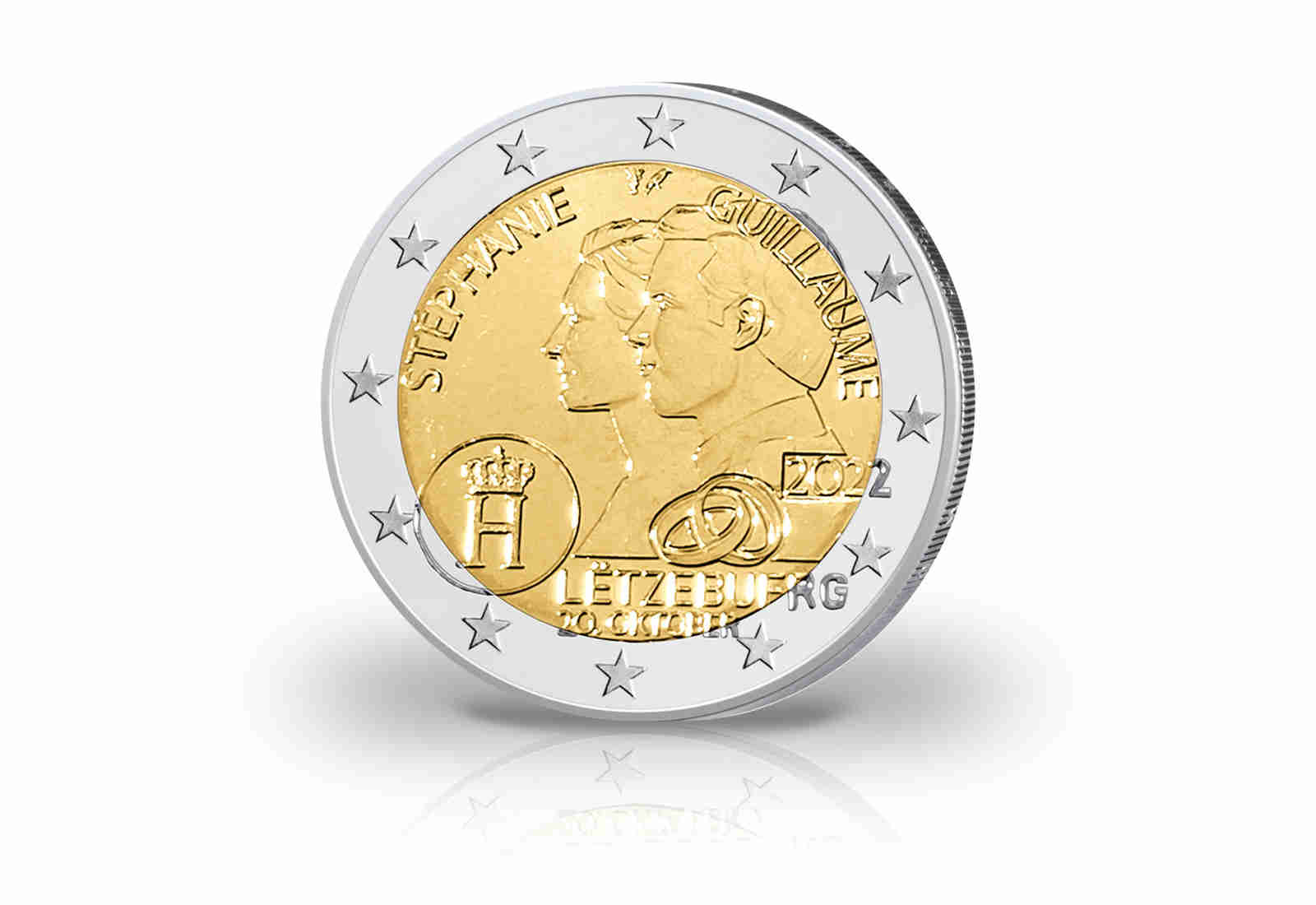2 Euro 2022 Luxemburg 10. Hochzeitstag Erbgroßherzog