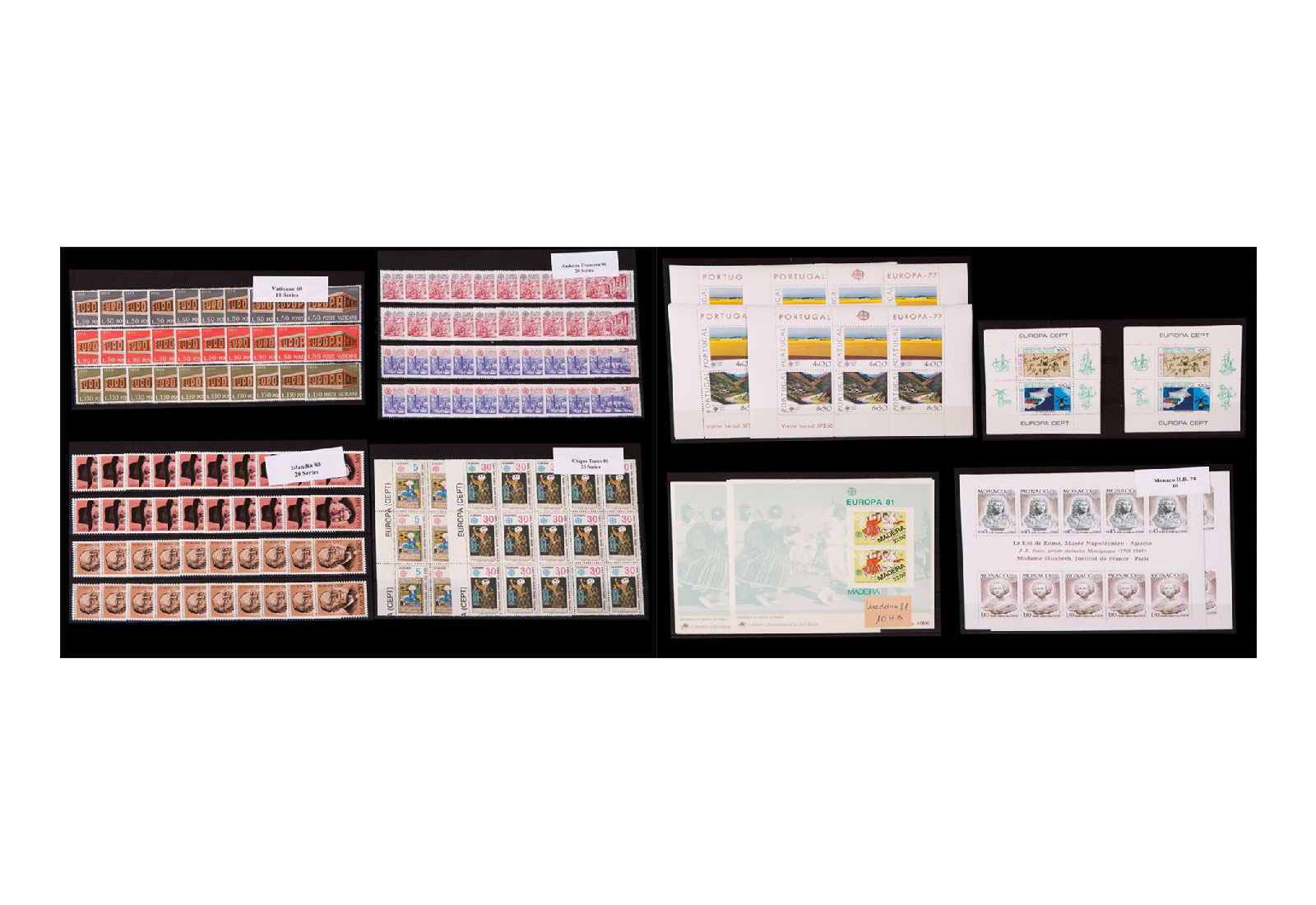 Briefmarken CEPT Blocks und 1000 Ausgaben aus 1961-1992 postfrisch