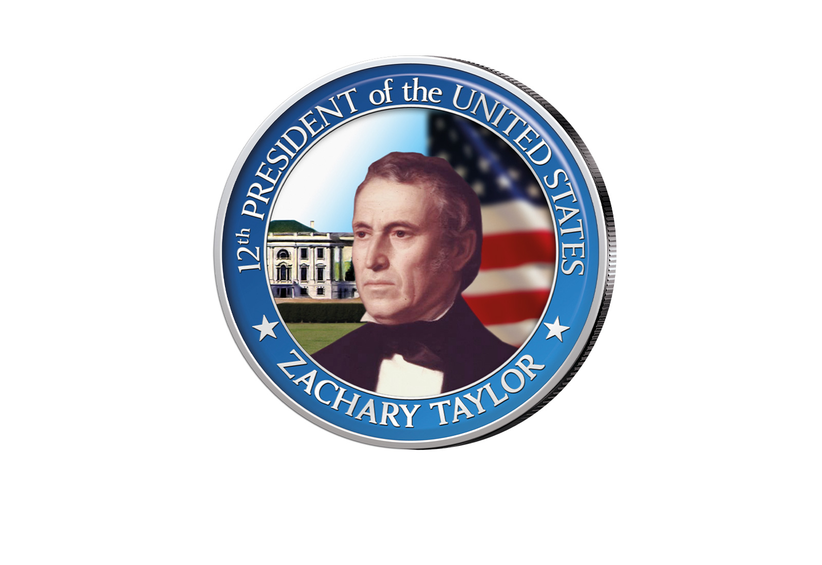 ½ Kennedy-Dollar USA mit Farbapplikation Zachary Taylor Serie: Presidents of the US