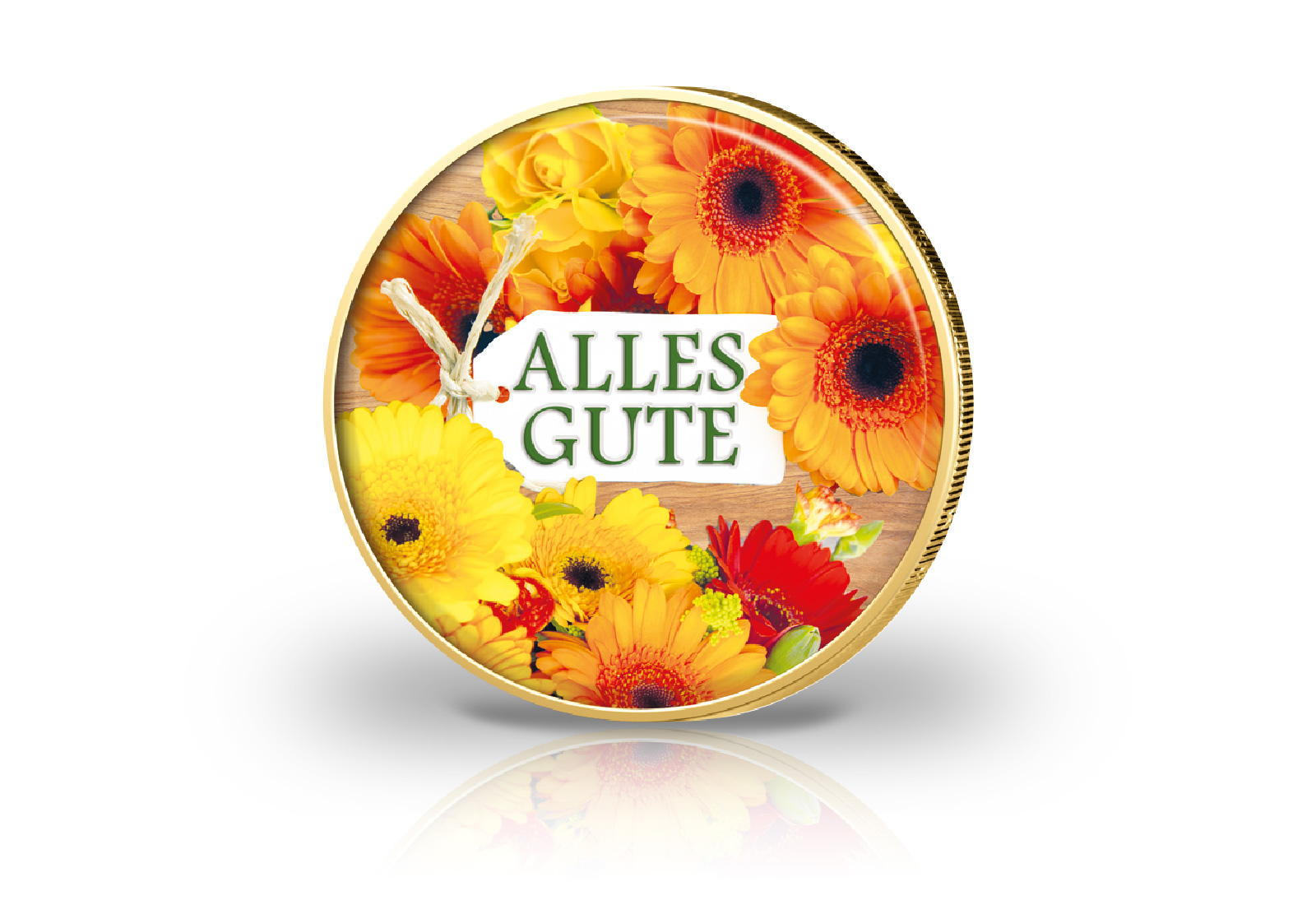 2 Euro Alles Gute mit Farbmotiv