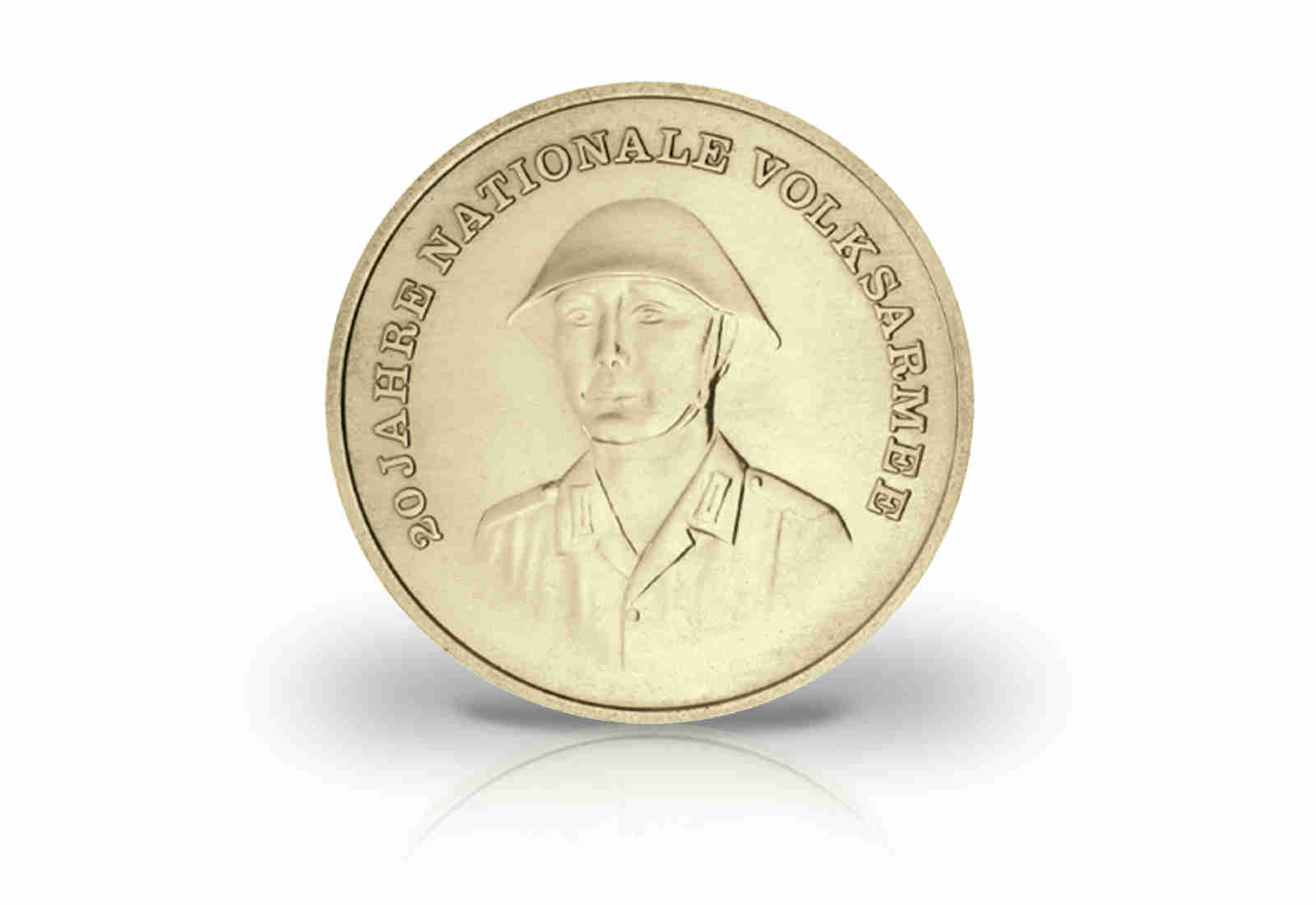 10 Mark Gedenkmünze 1976 DDR 20 Jahre Nationale Volksarmee Jaeger-Nr. 1560