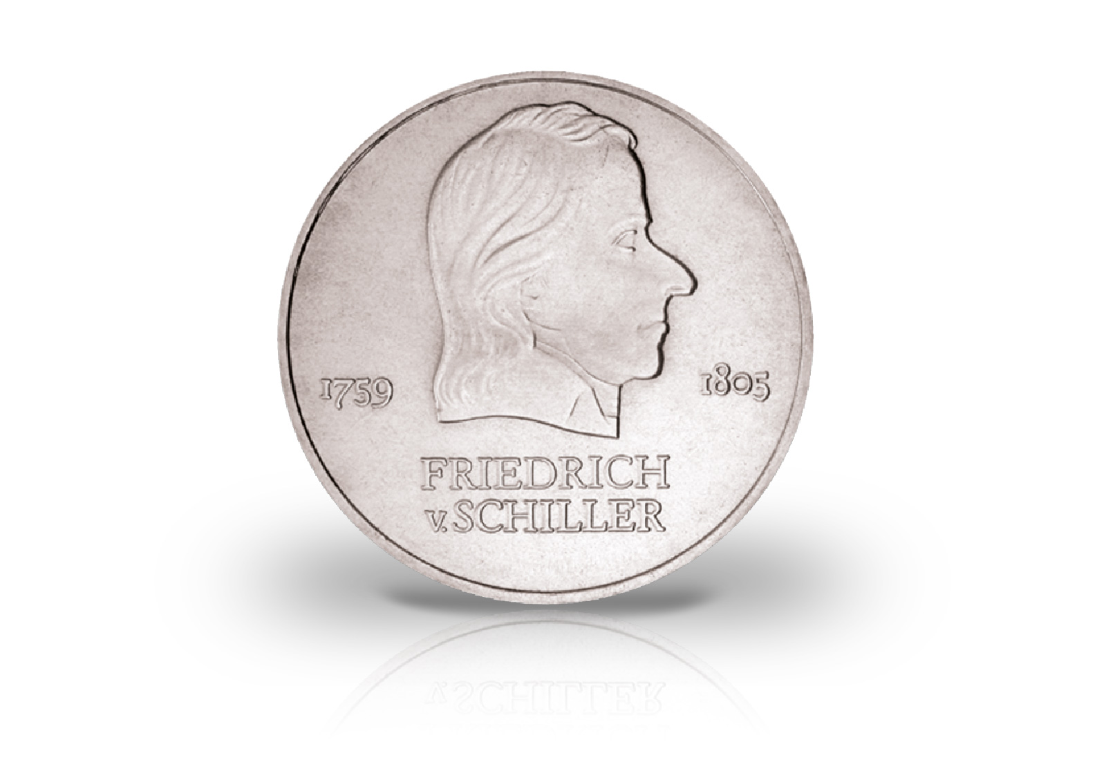 20 Mark Gedenkmünze 1972 DDR Friedrich Schiller Jaeger-Nr. 1537