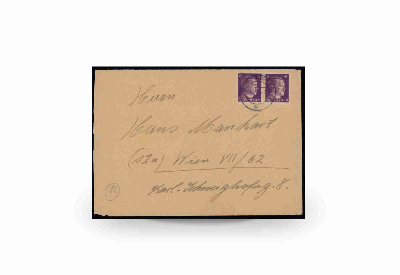 Briefmarken Deutsches Reich 1944/45 Michel-Nr. 15 gestempelt Fotoattest