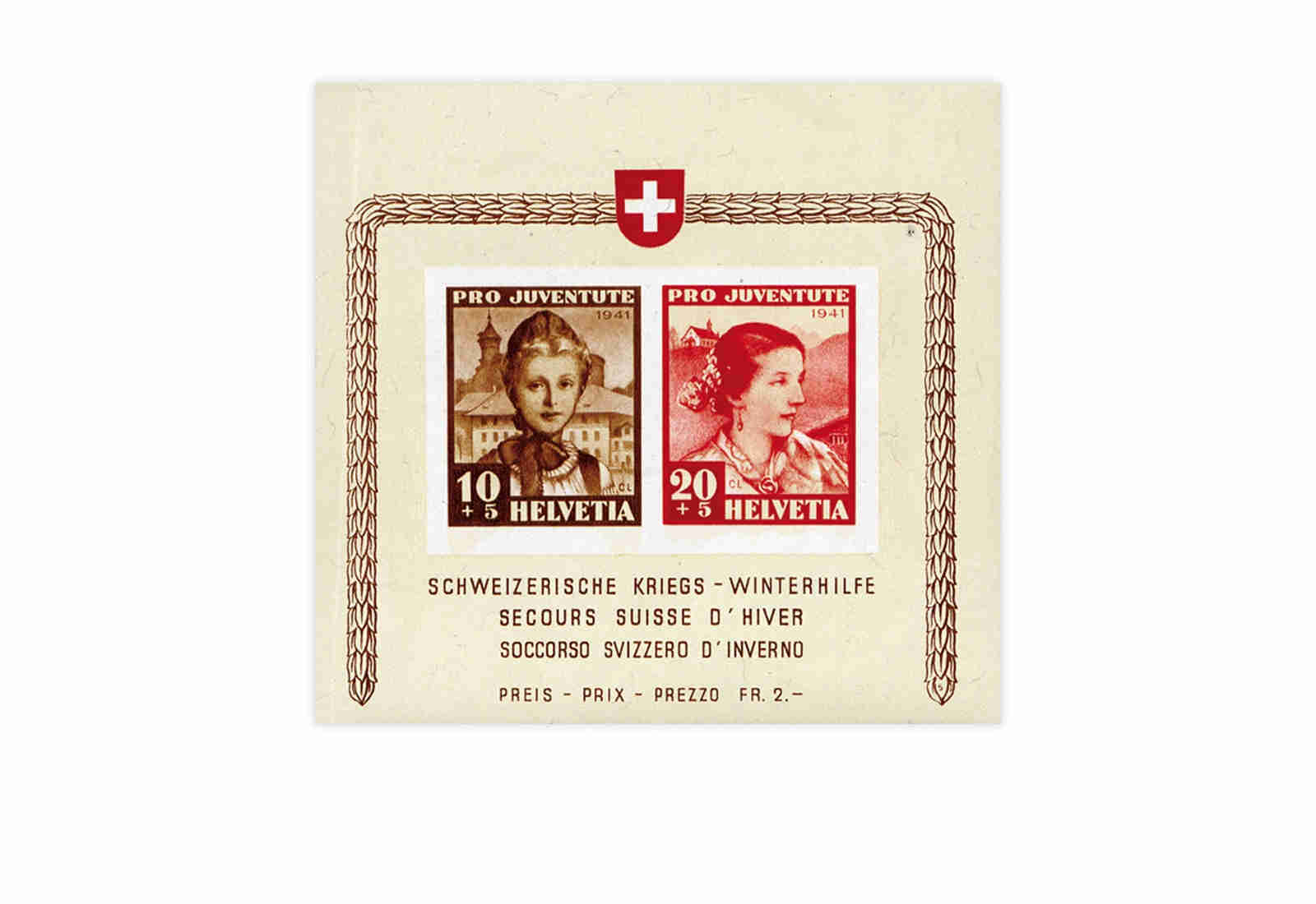 Schweiz Block 6 Pro Juventute 1941 postfrisch