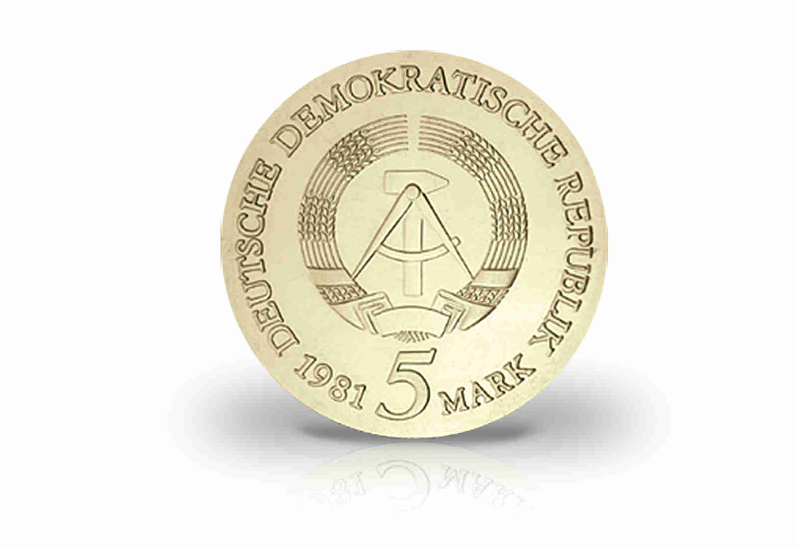 5 Mark Gedenkmünze 1981 DDR Tilman Riemenschneider Jaeger-Nr. 1580