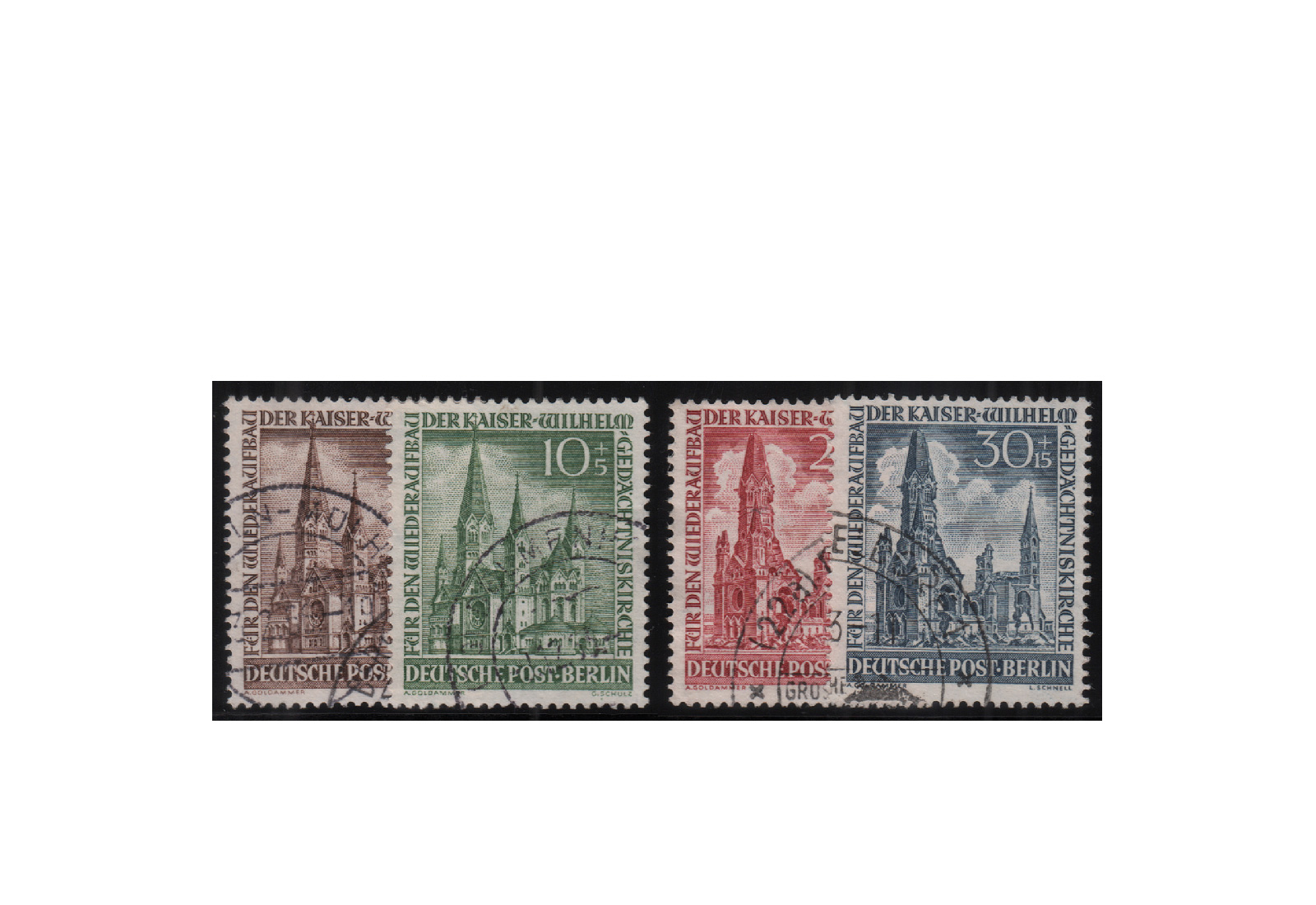 Briefmarken Berlin Frühausgaben Mi.Nr. 106/109 gestempelt