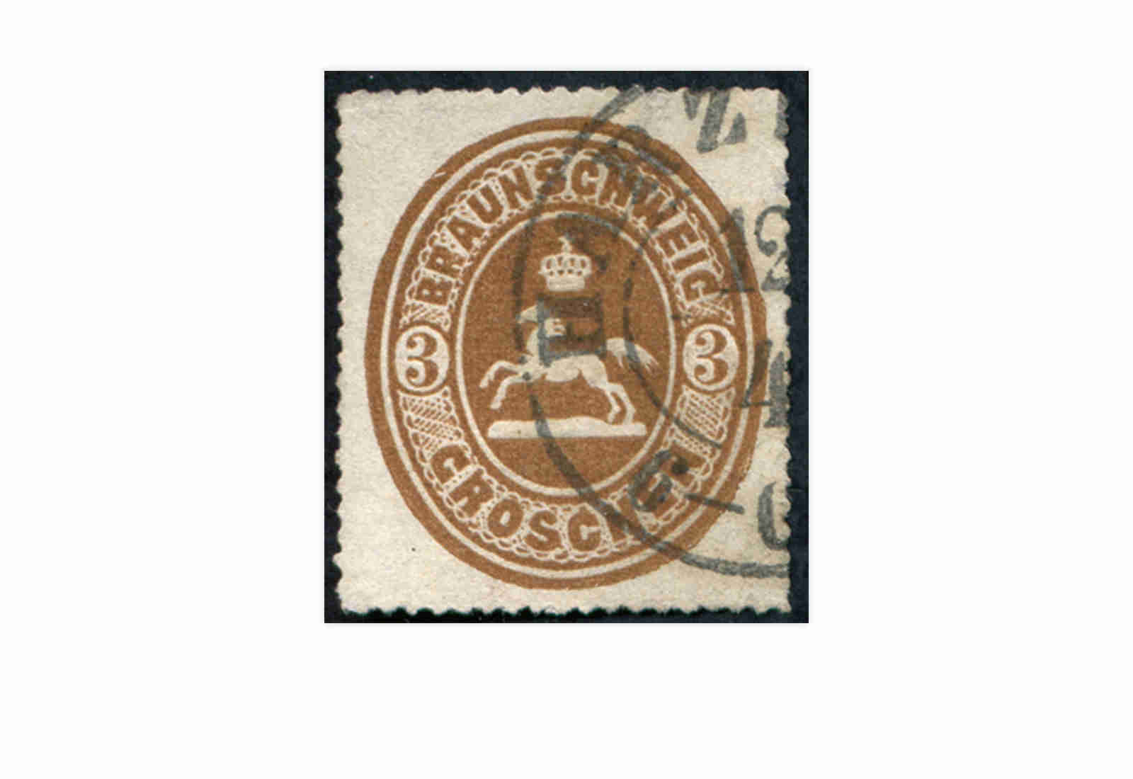 Briefmarke Altdeutschland Braunschweig Freimarke 1865 Michel-Nr. 20 gestempelt