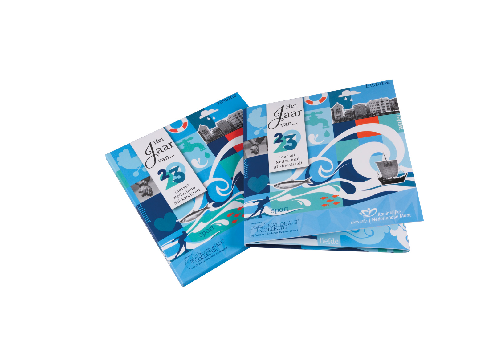 Kursmünzensatz 2023 Niederlande Element Wasser st im Blister