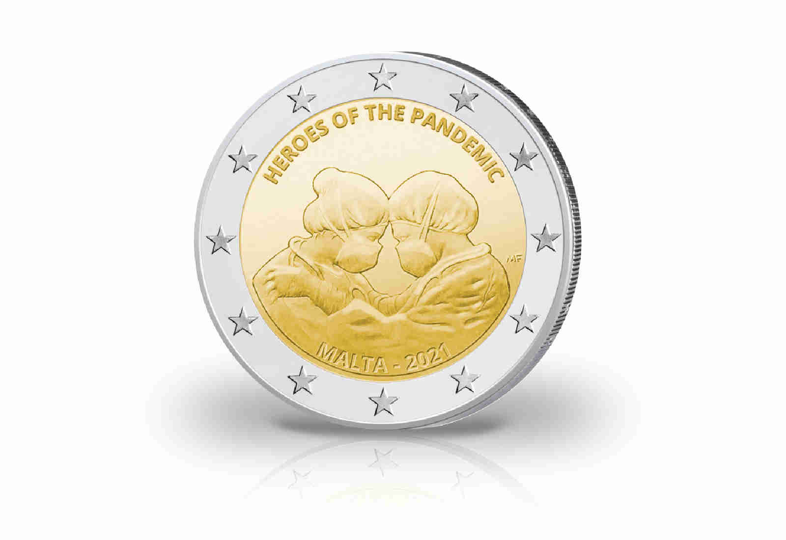 2 Euro 2021 Malta Helden der Pandemie