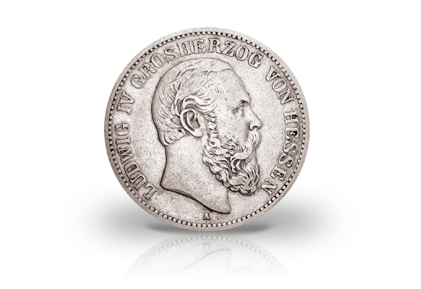 5 Mark 1891 Deutsches Kaiserreich Hessen Ludwig IV. Jaeger-Nr. 71