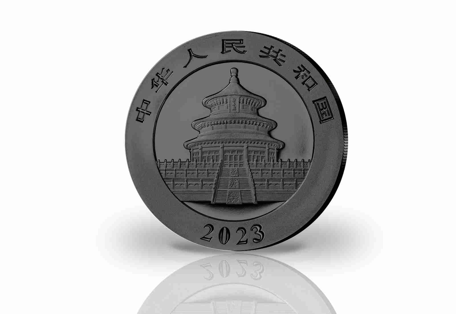 Panda 30 Gramm Silber 2023 China veredelt mit Ruthenium
