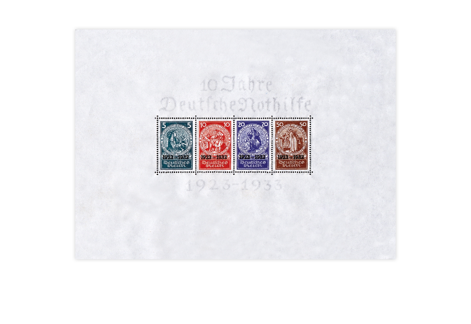 Briefmarken Faksimile Deutsches Reich Nothilfe 1933 Block 2