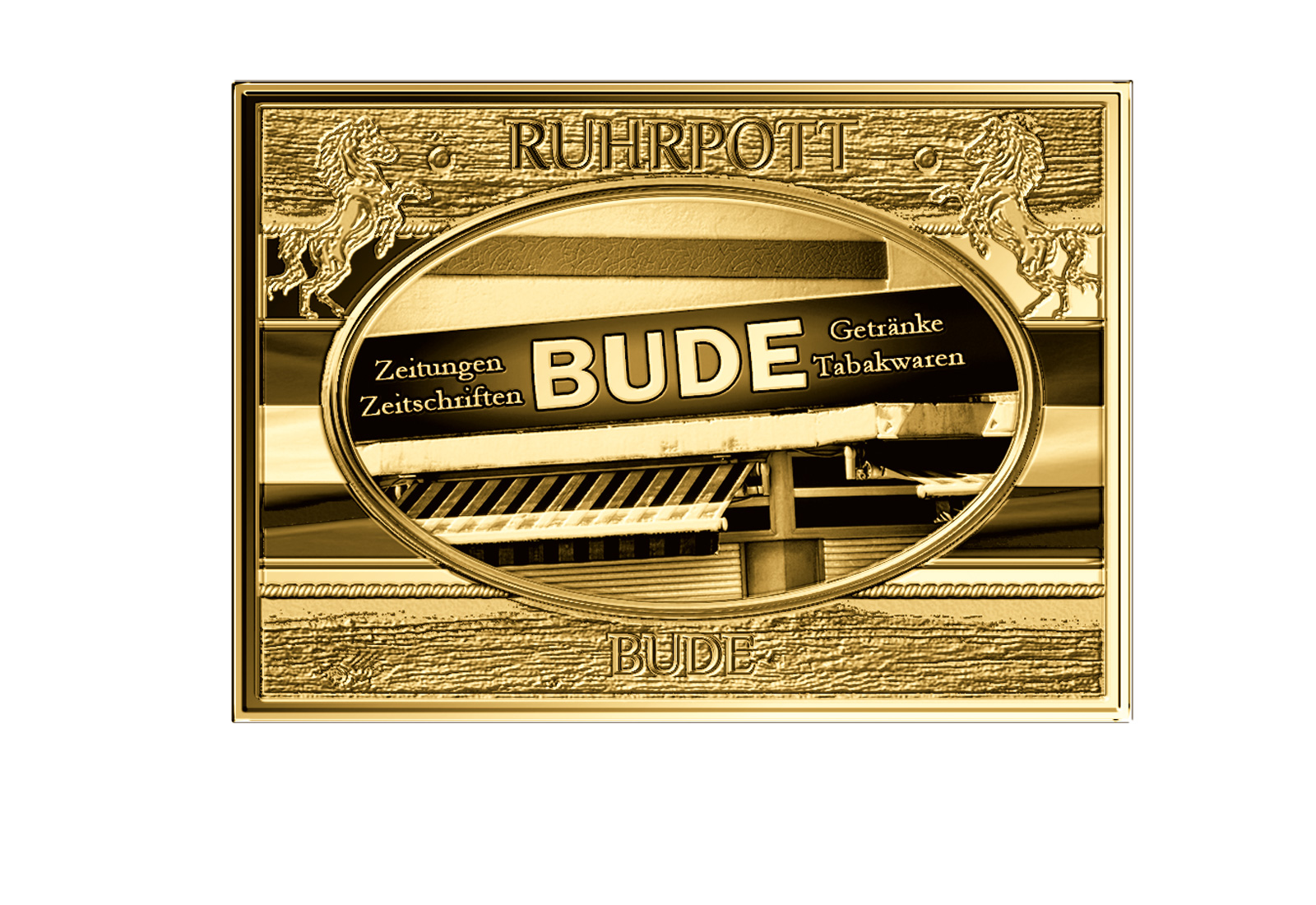 Goldbarren Bude - NRW Ruhrpott 999/1000 Gold