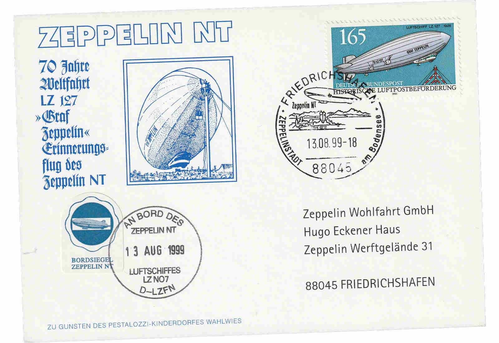Zeppelin Beleg 1999