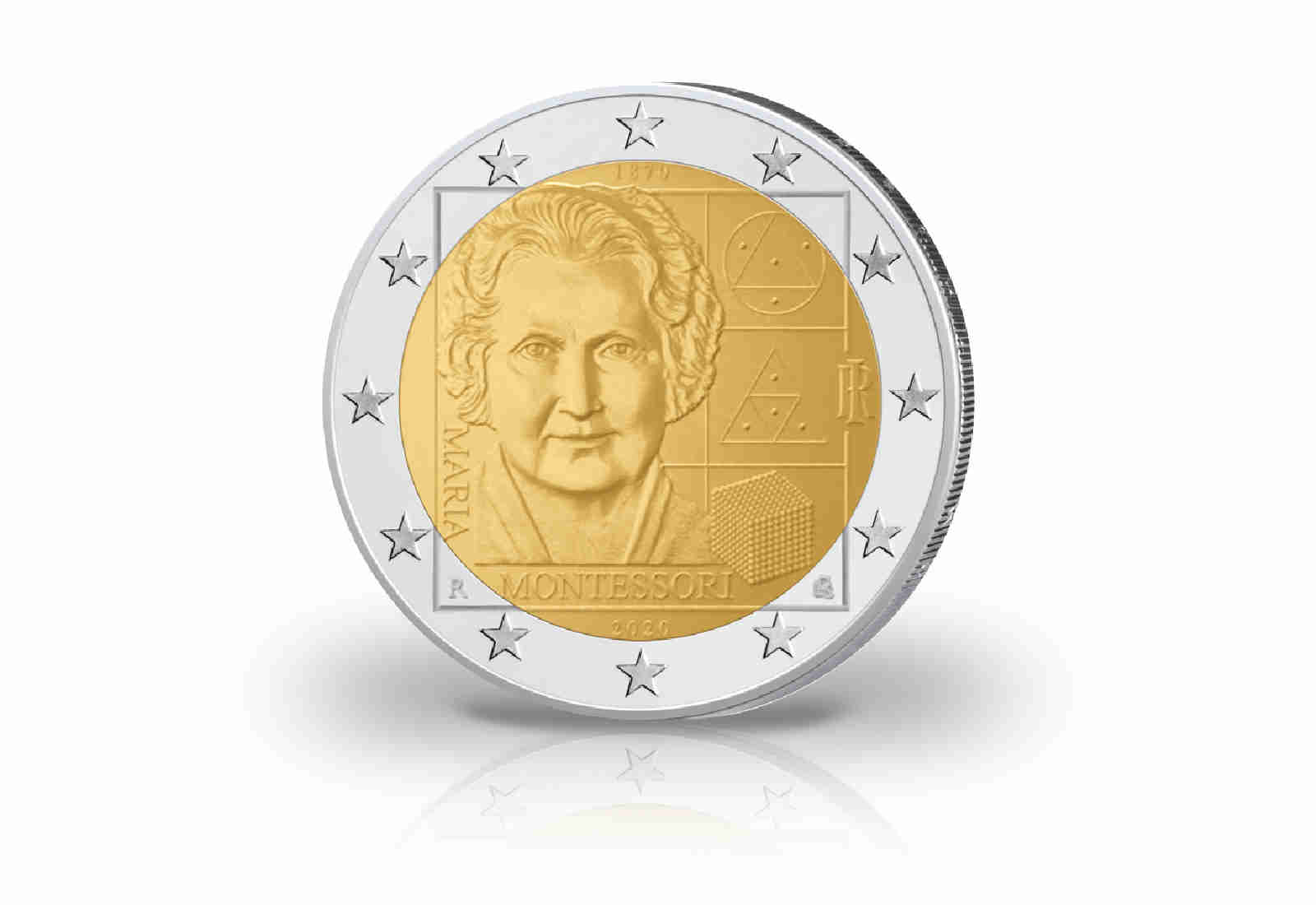 2 Euro 2020 Italien 150. Geburtstag von Maria Montessori