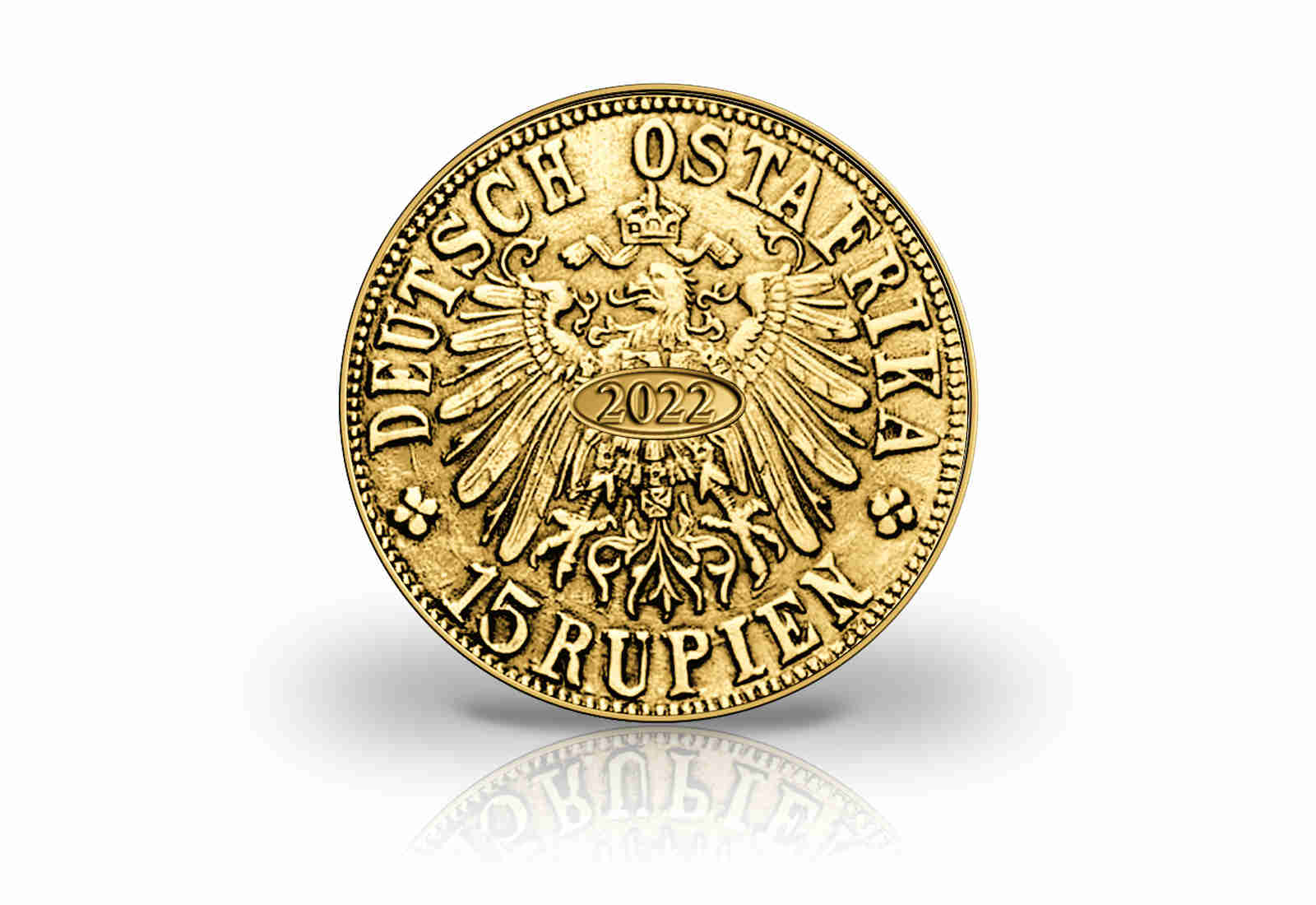 15 Rupien 1916 Kaiserreich Deutsch Ostafrika Gold Elefant