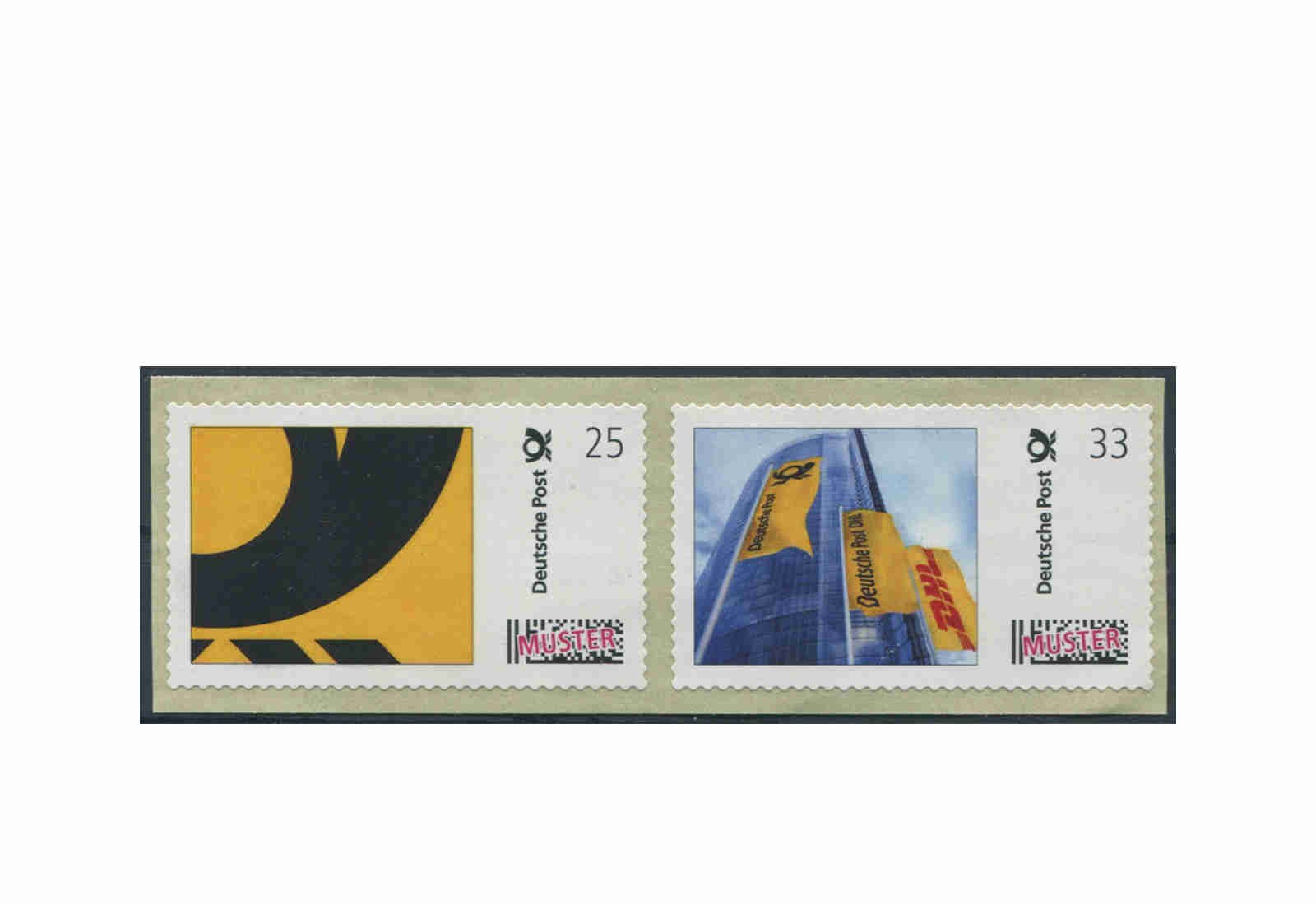 BRD Mustermarken postfrisch 2 Marken (33 + 25 Cent)