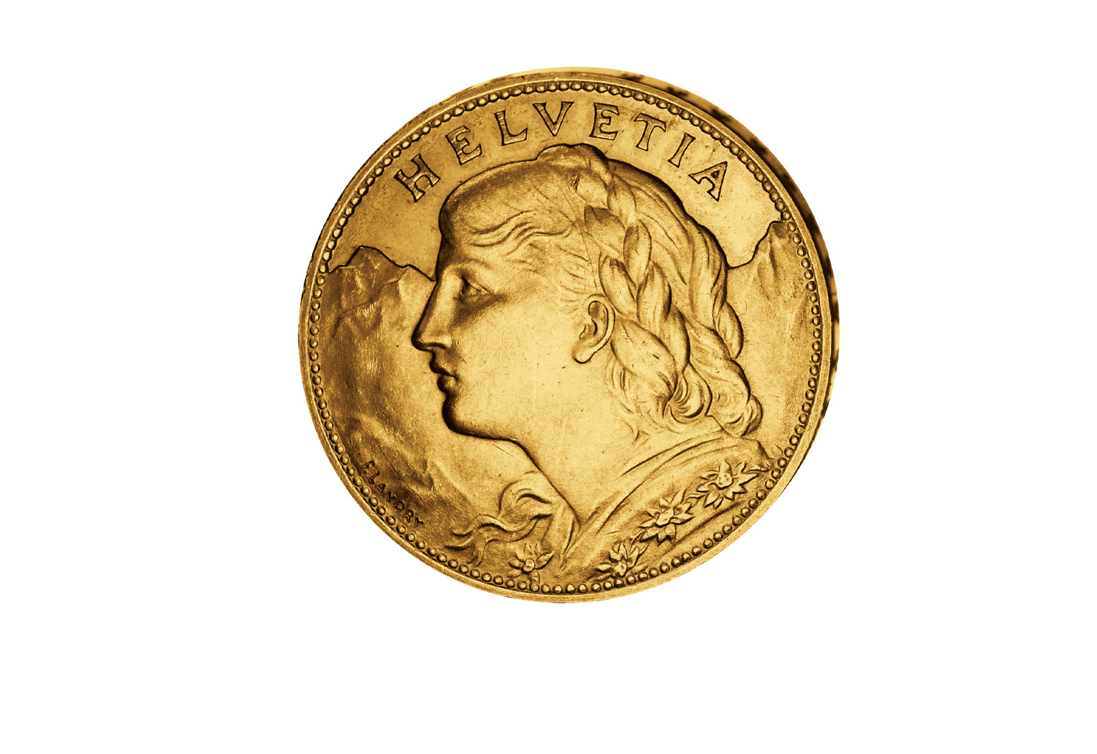 100 Franken 1925 Schweiz Goldmünze Vreneli im Etui