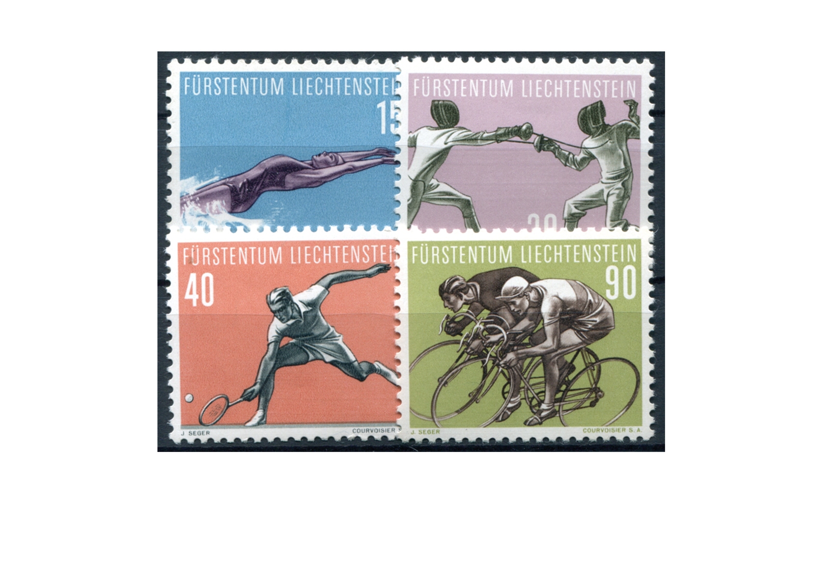 Liechtenstein 1958 Mi.Nr. 365/368 postfrisch