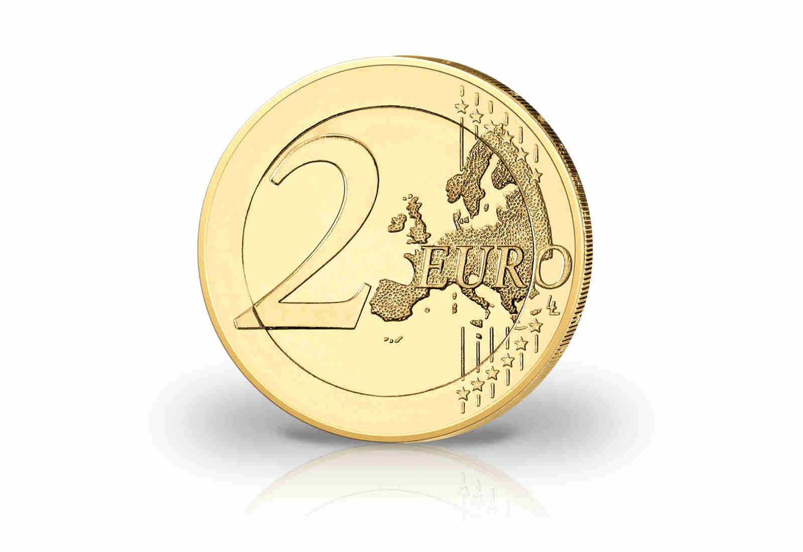 2 Euro 2022 Luxemburg 50. Jahrestag luxemb.Flagge mit 24 Karat Goldauflage