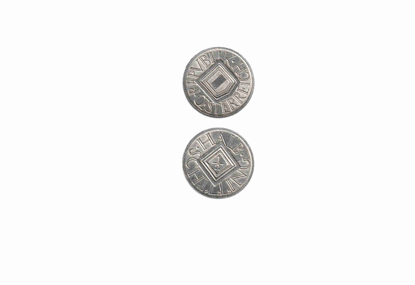 1/2 und 1 Schilling 1924-1925 Österreich im Set