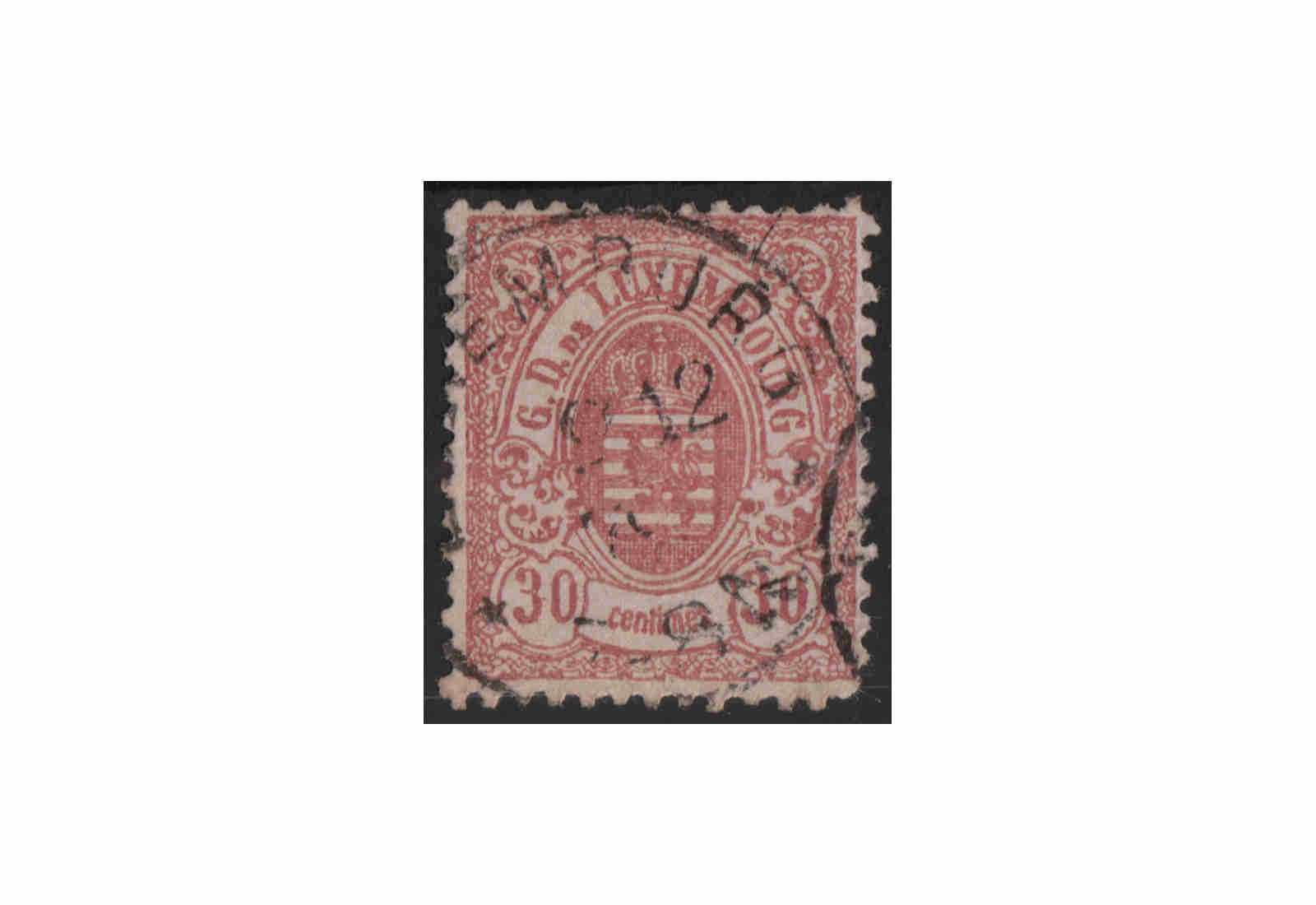 Luxemburg Staatswappen 1875/1879 Michel-Nr. 34 gestempelt