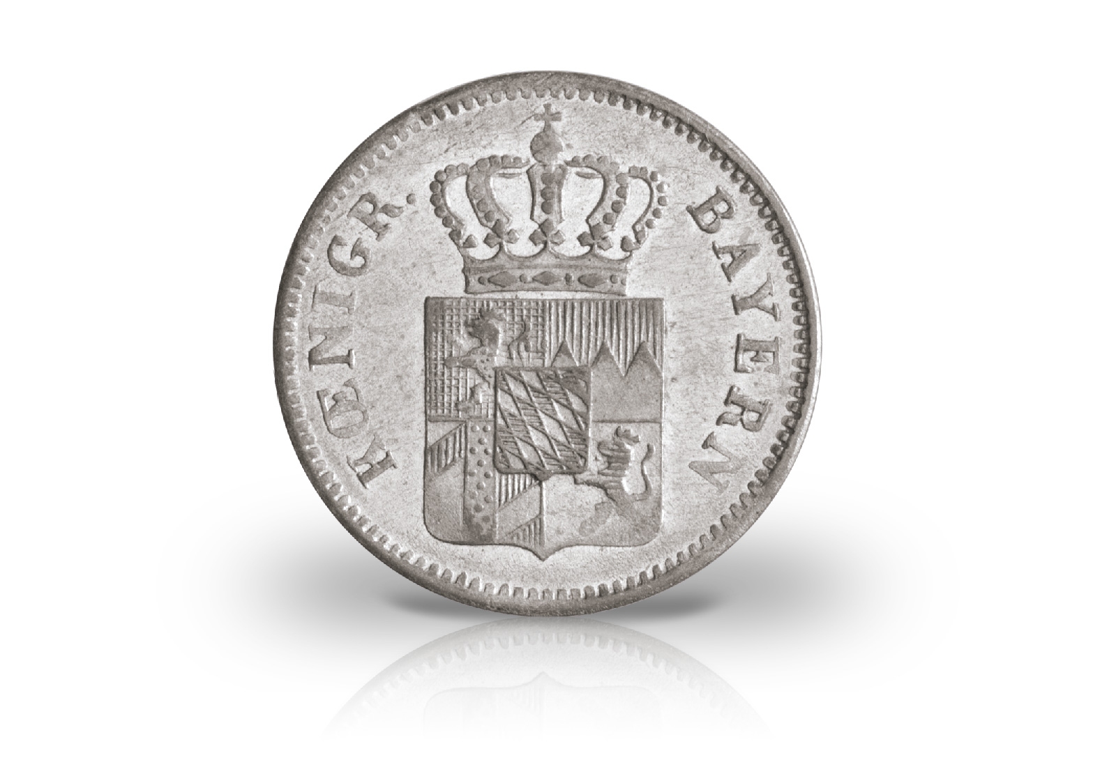 1 Kreuzer 1849-1864 Bayern Maximilian II. Motiv Wappen AKS 155, 156