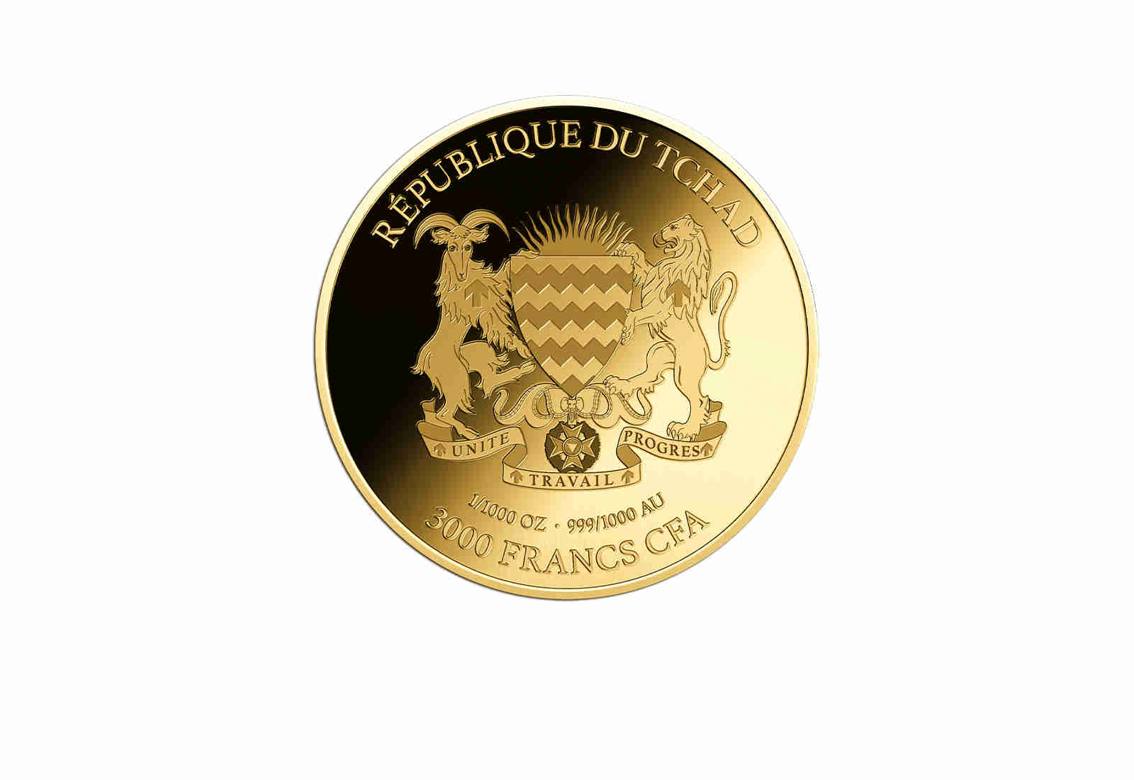 Goldmünze Motiv African Lion Coincard Feinheit 999/1000 Gold Geschenk