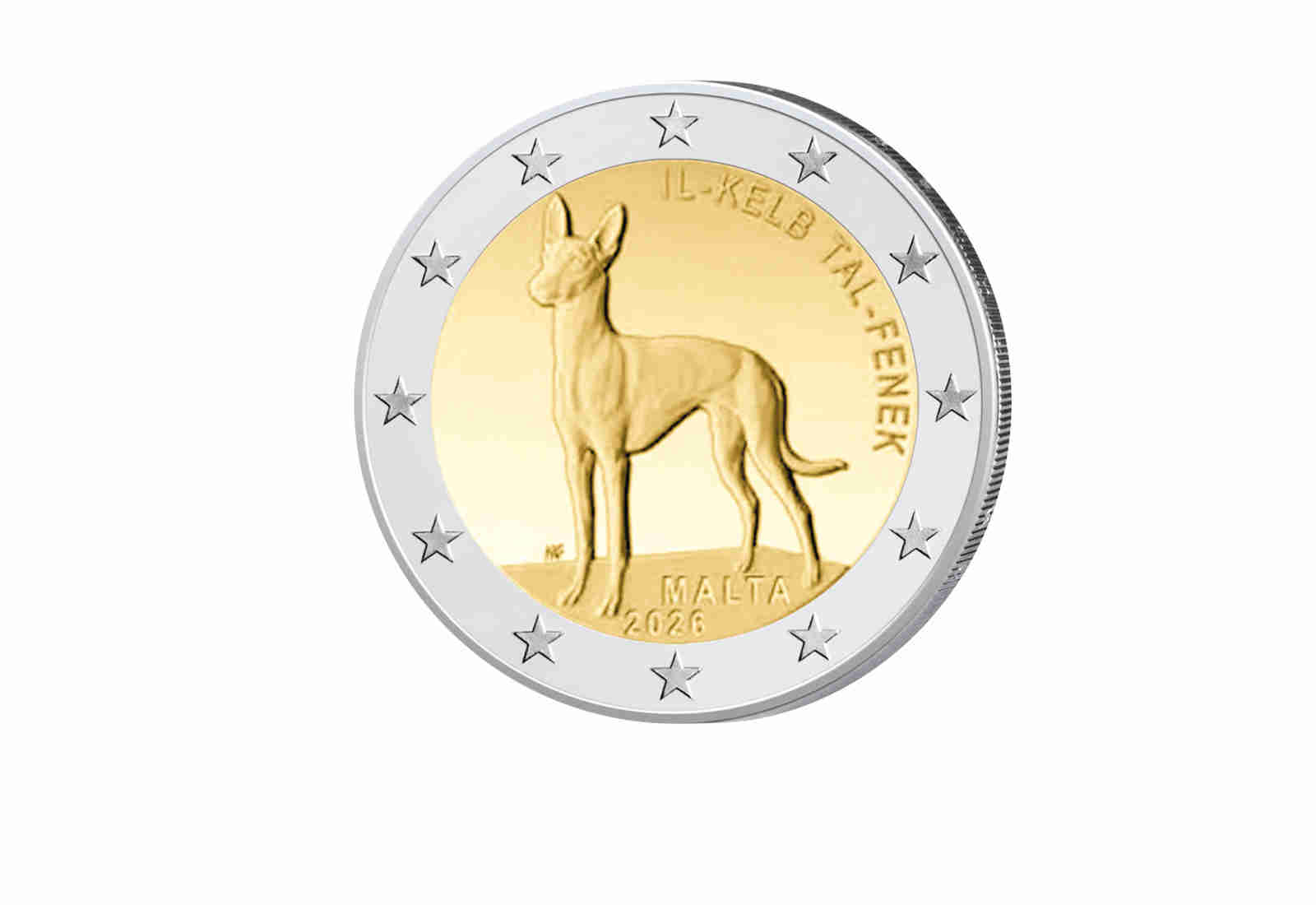 2 Euro 2026 Malta Pharaonenhund Serie: Einheimische Arten Malta in Coincard