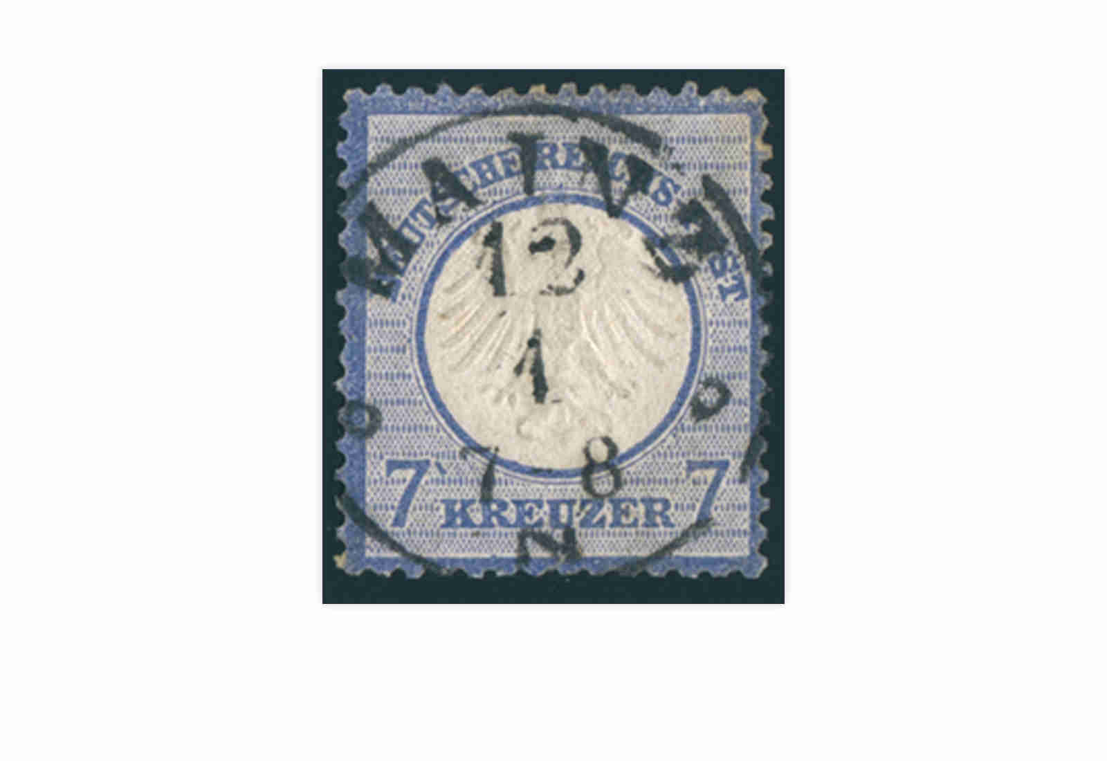 Briefmarke Deutsches Reich Brustschild 1872 Michel Nr. 10 gestempelt