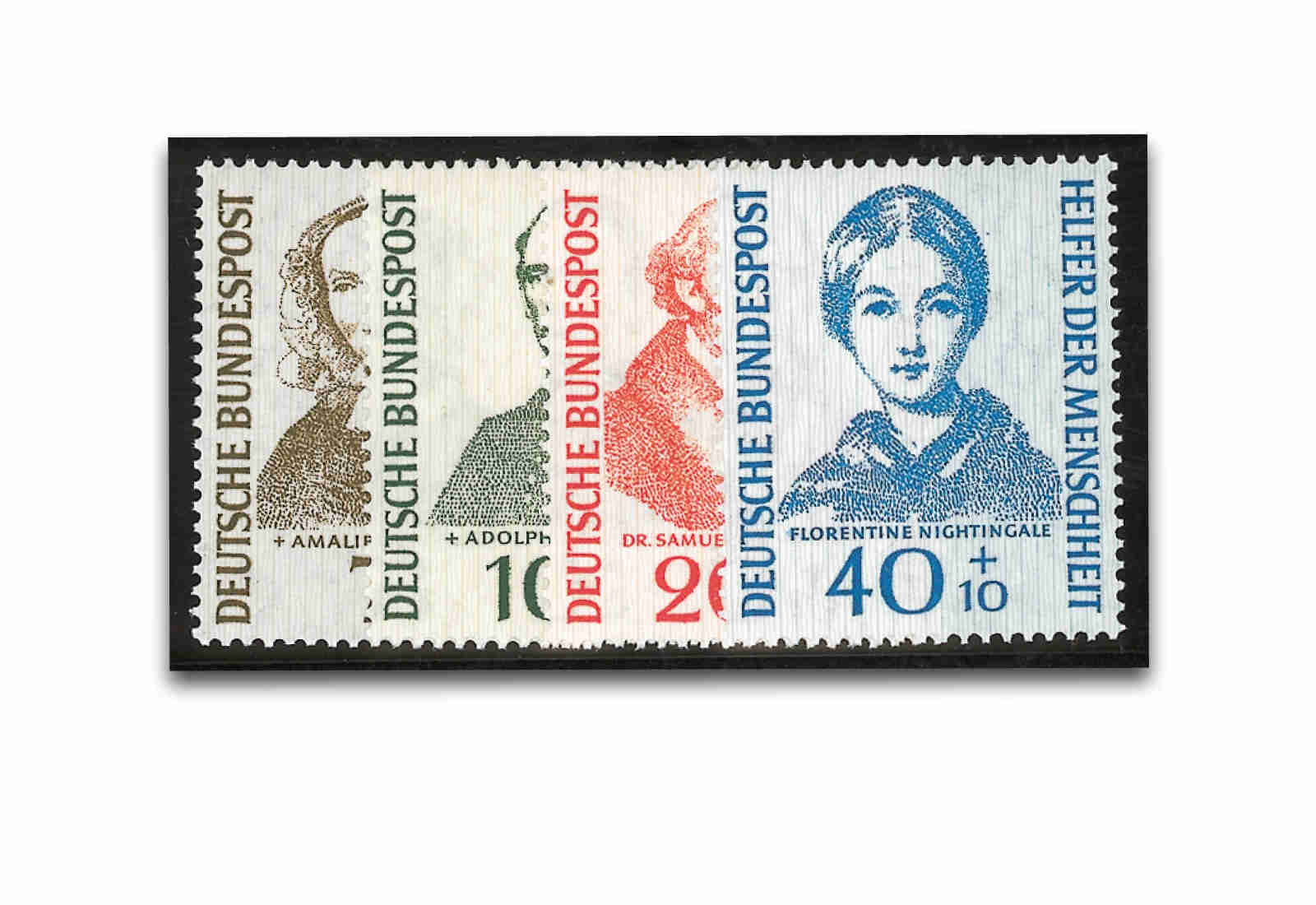 Briefmarken BRD Helfer der Menschheit 1955 Michel-Nr. 222-225 postfrisch