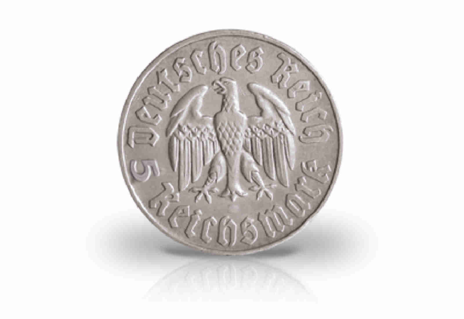 5 Reichsmark 1933 Drittes Reich Martin Luther Jaeger-Nr. 353