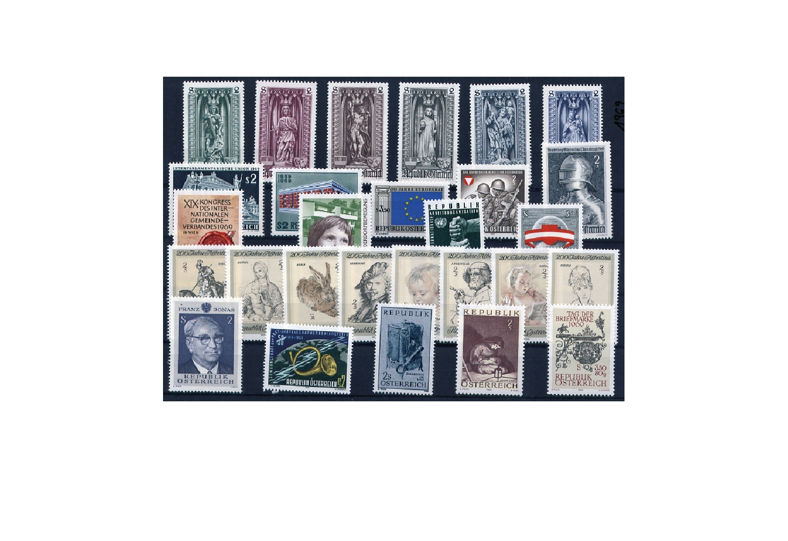 Briefmarken Österreich Jahrgang 1969 Michel-Nr. 1284-1319 postfrisch