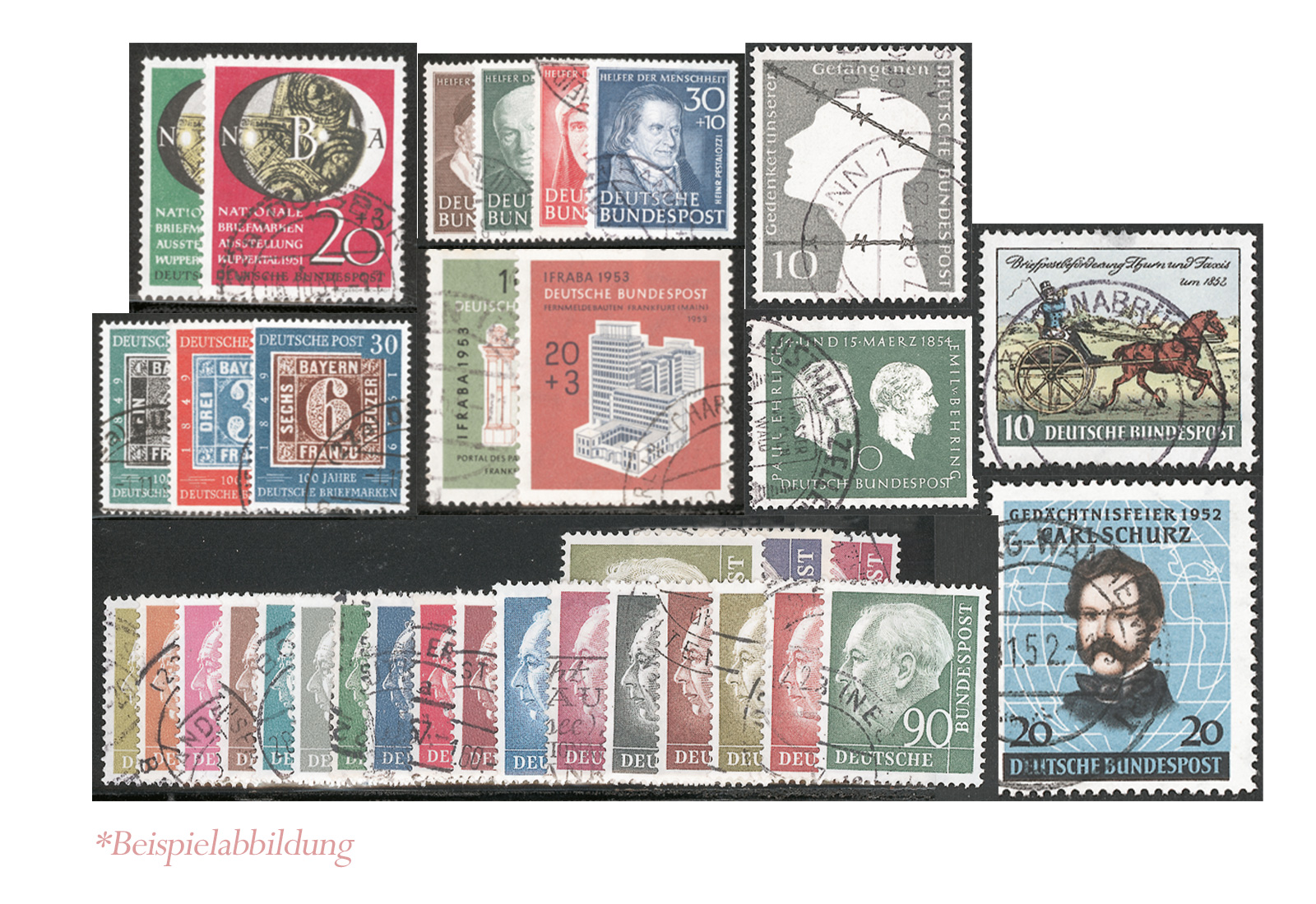 BRD MiNr: 111-226 gest. 1949-1955