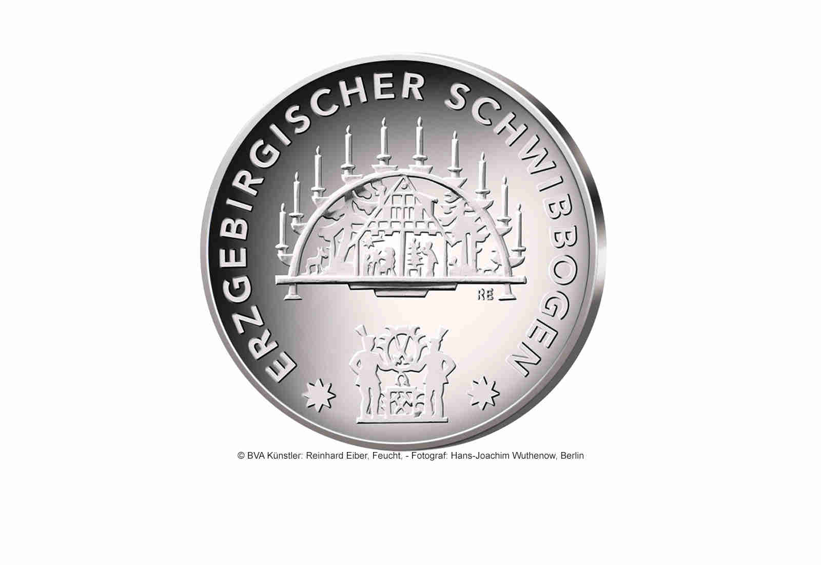 25 Euro Silbermünze 2023 Deutschland Weihnachten Erzgebirgischer Schwibbogen PP